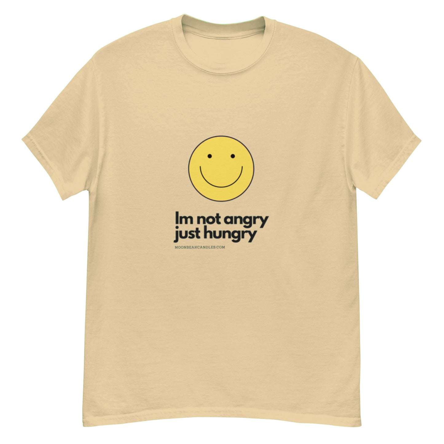 Super Funny Cute Hungry Not Angry Beige Crop Top