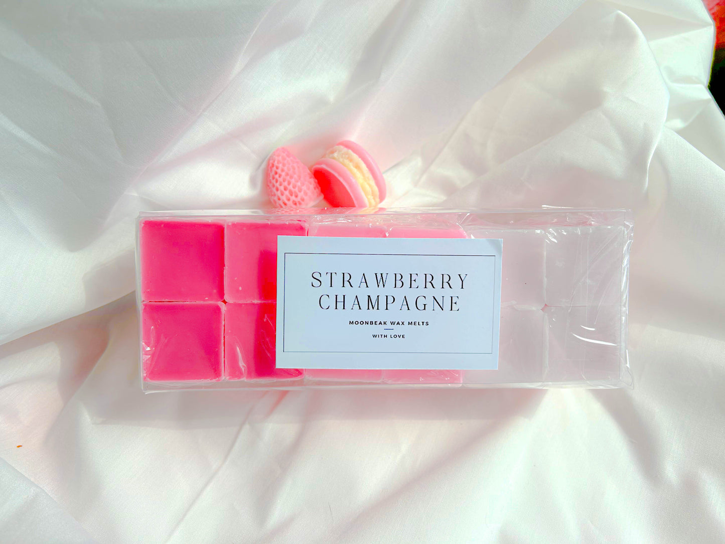 Pack Of 48pcs Strawberry Champagne Scented Gradient Wax Melts