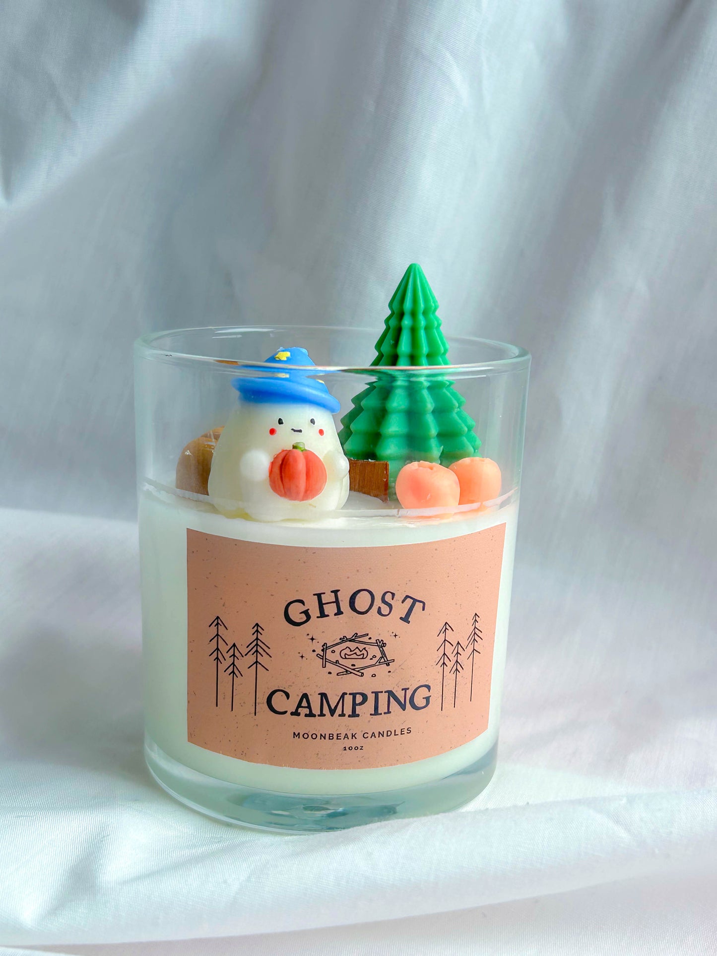 Cute Forest Camping Halloween Ghost Scented Candle