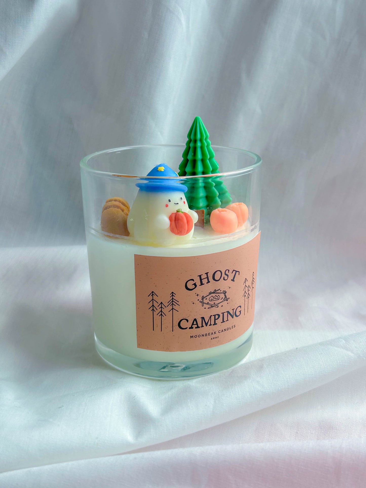 Cute Forest Camping Halloween Ghost Scented Candle