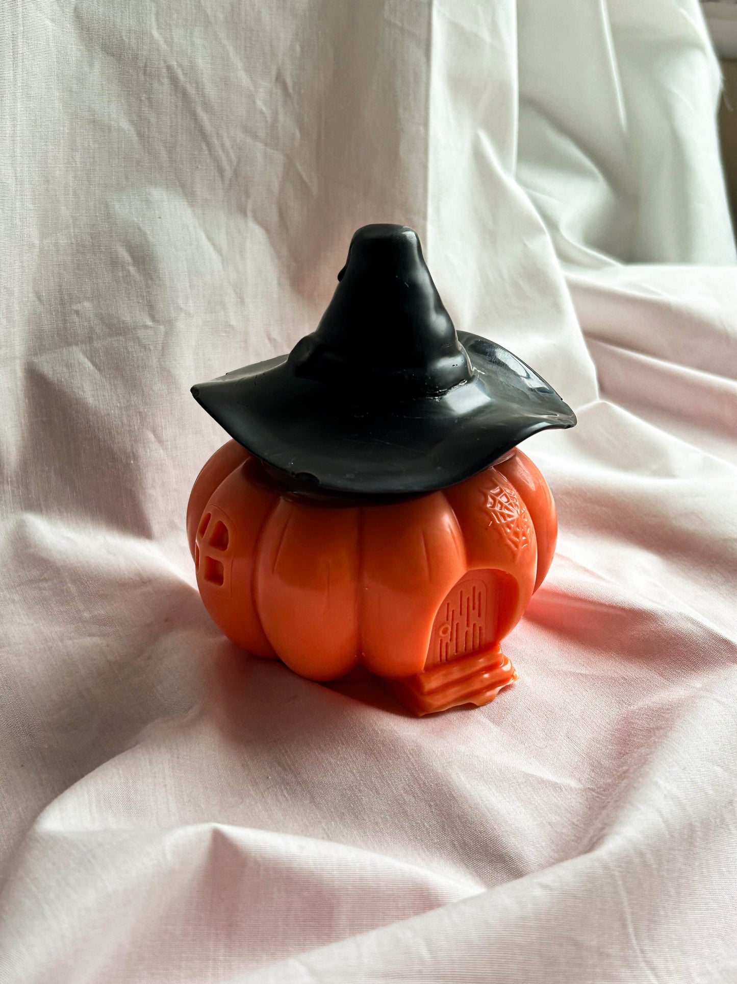 Scary Big Pumpkin Witch Hat Halloween Scented Candle