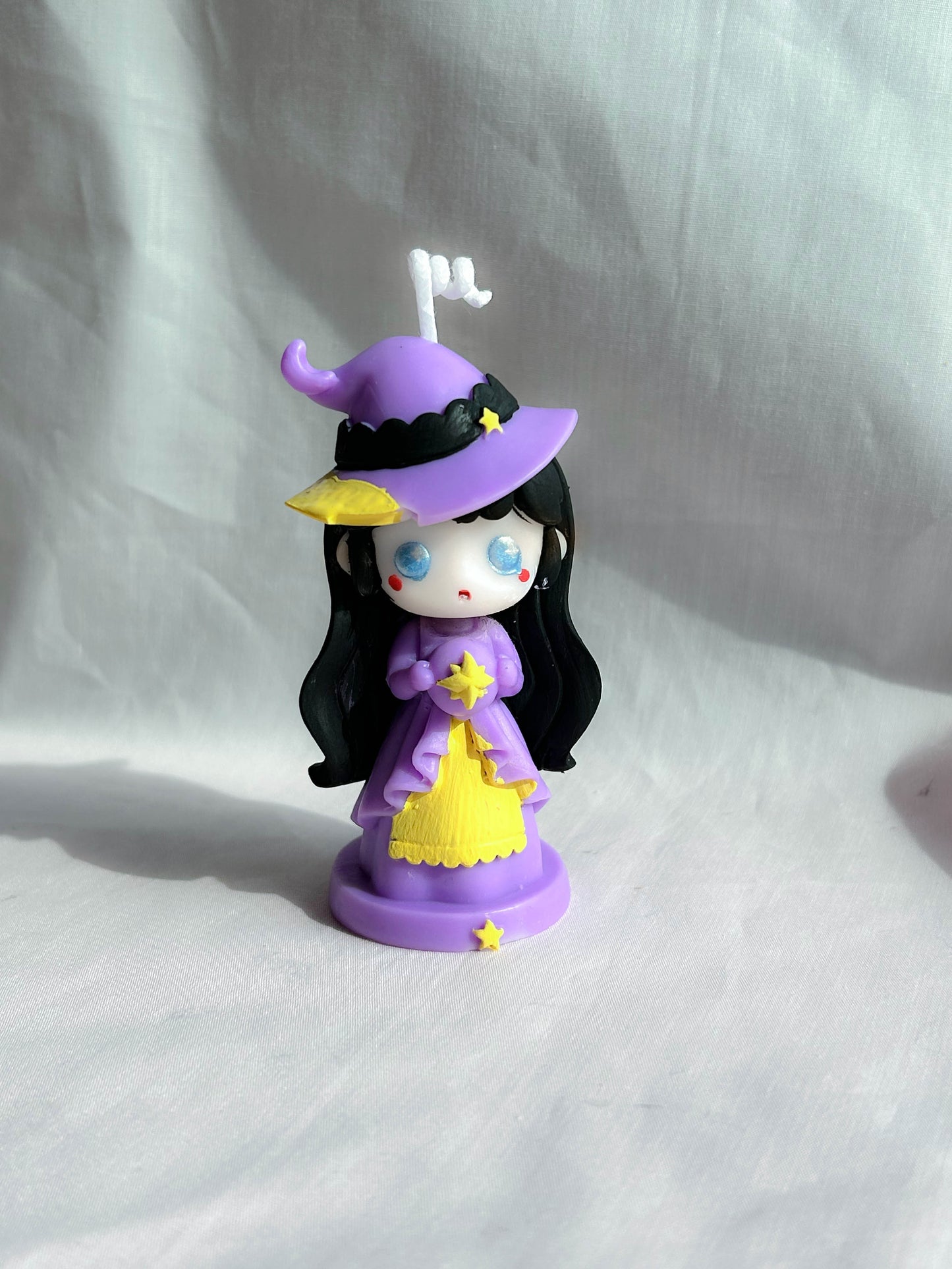 Adorable Chibi Anime Witch Halloween Scented Candle