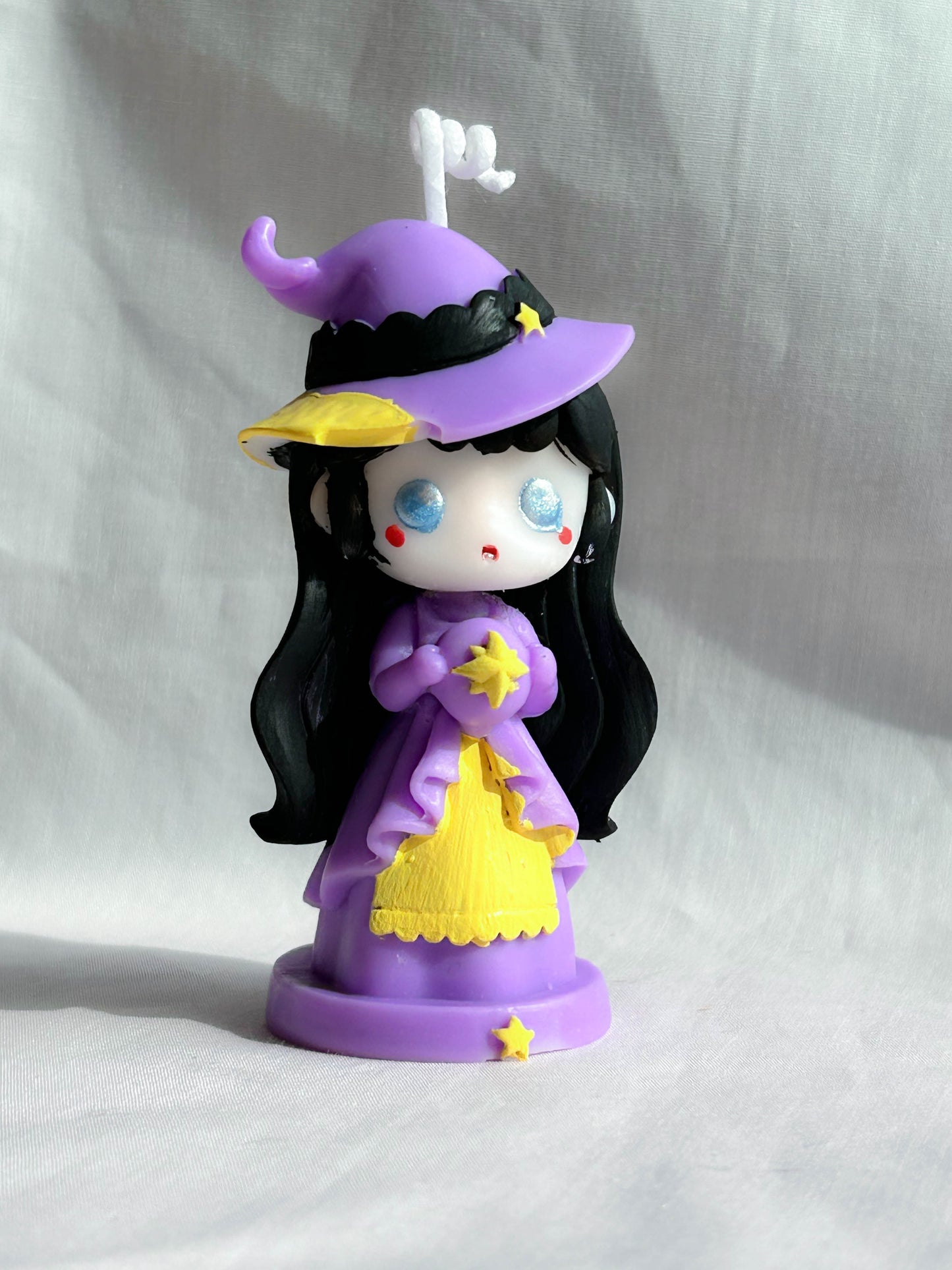 Adorable Chibi Anime Witch Halloween Scented Candle