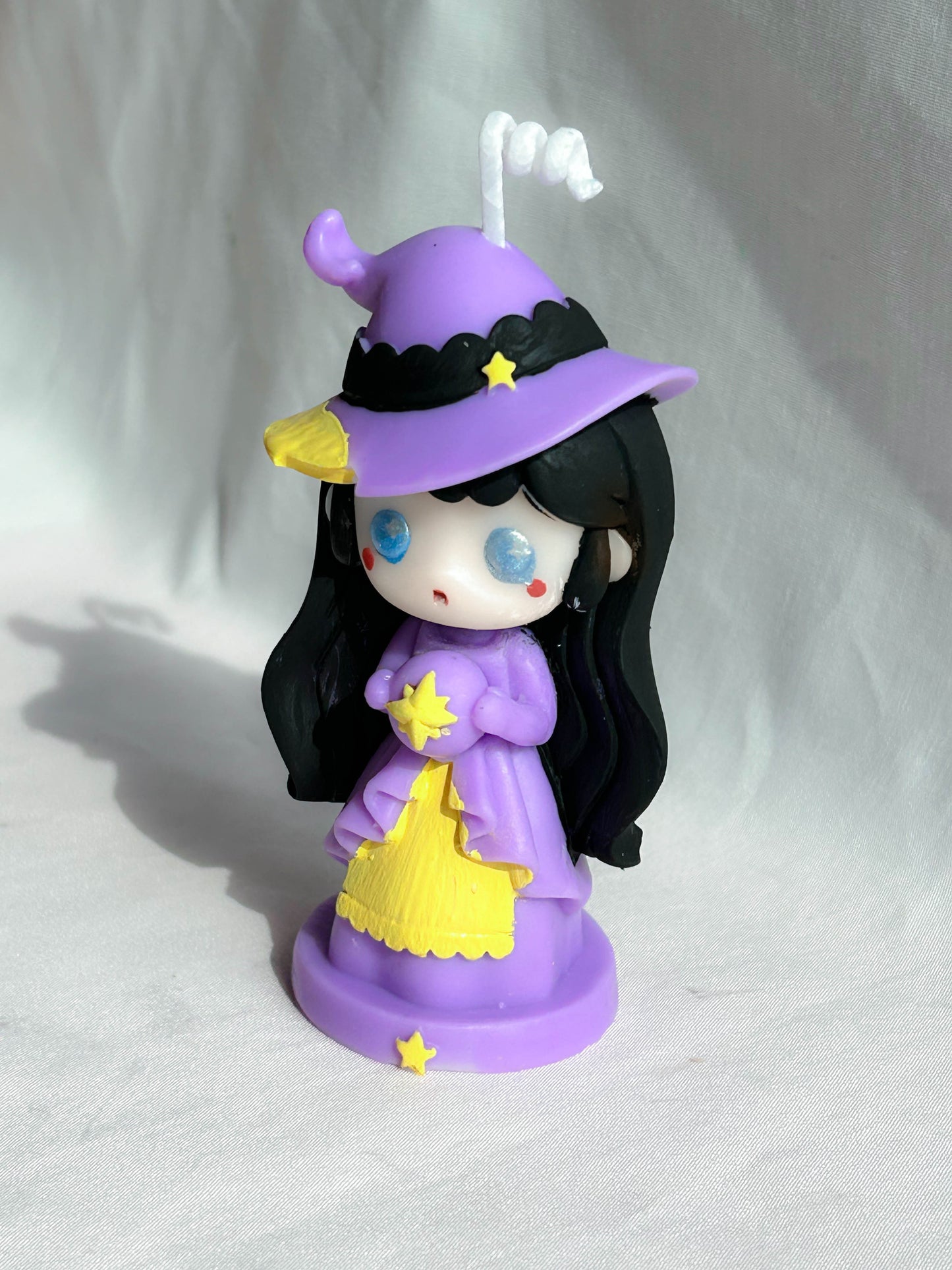 Adorable Chibi Anime Witch Halloween Scented Candle