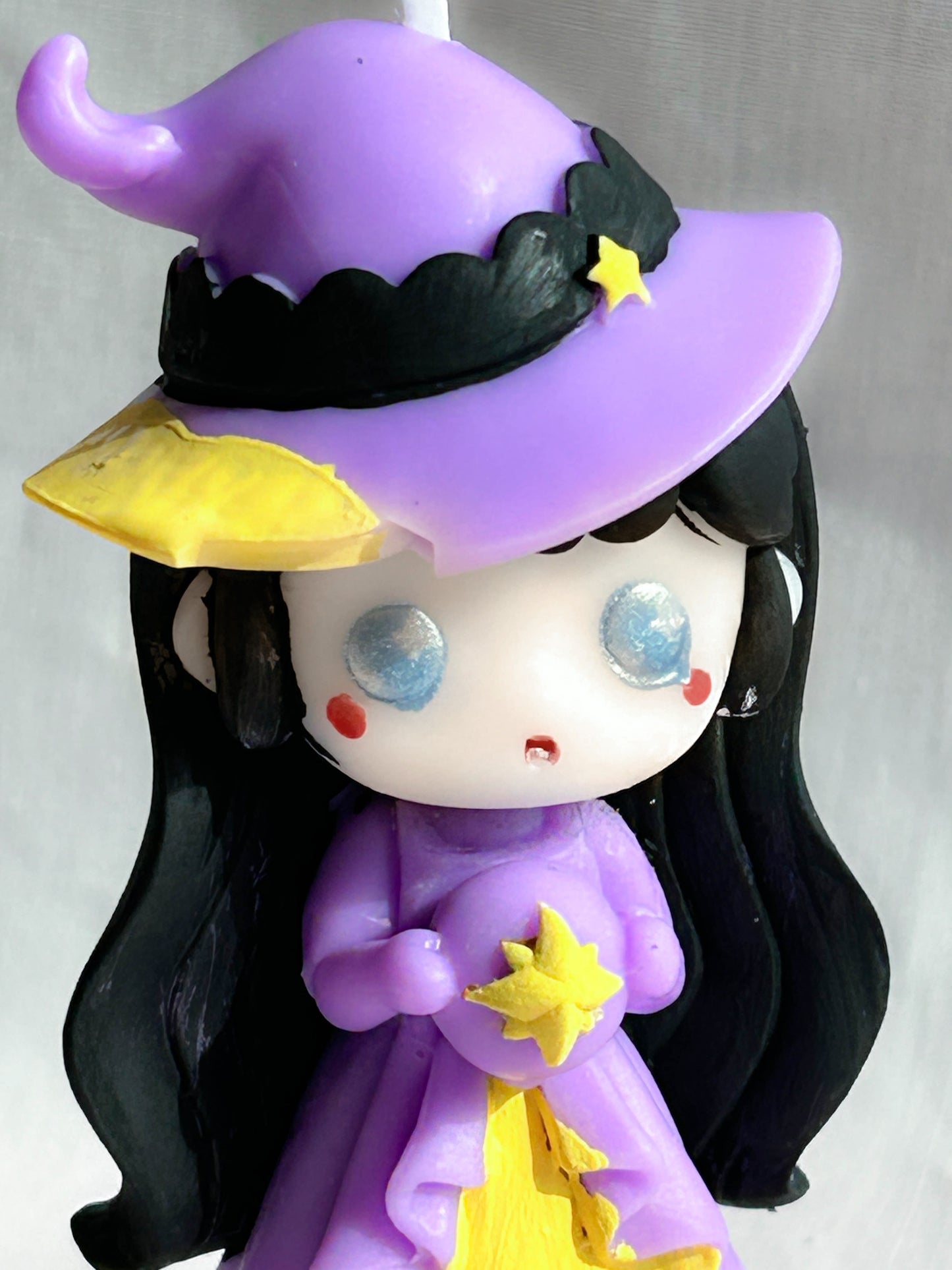 Adorable Chibi Anime Witch Halloween Scented Candle