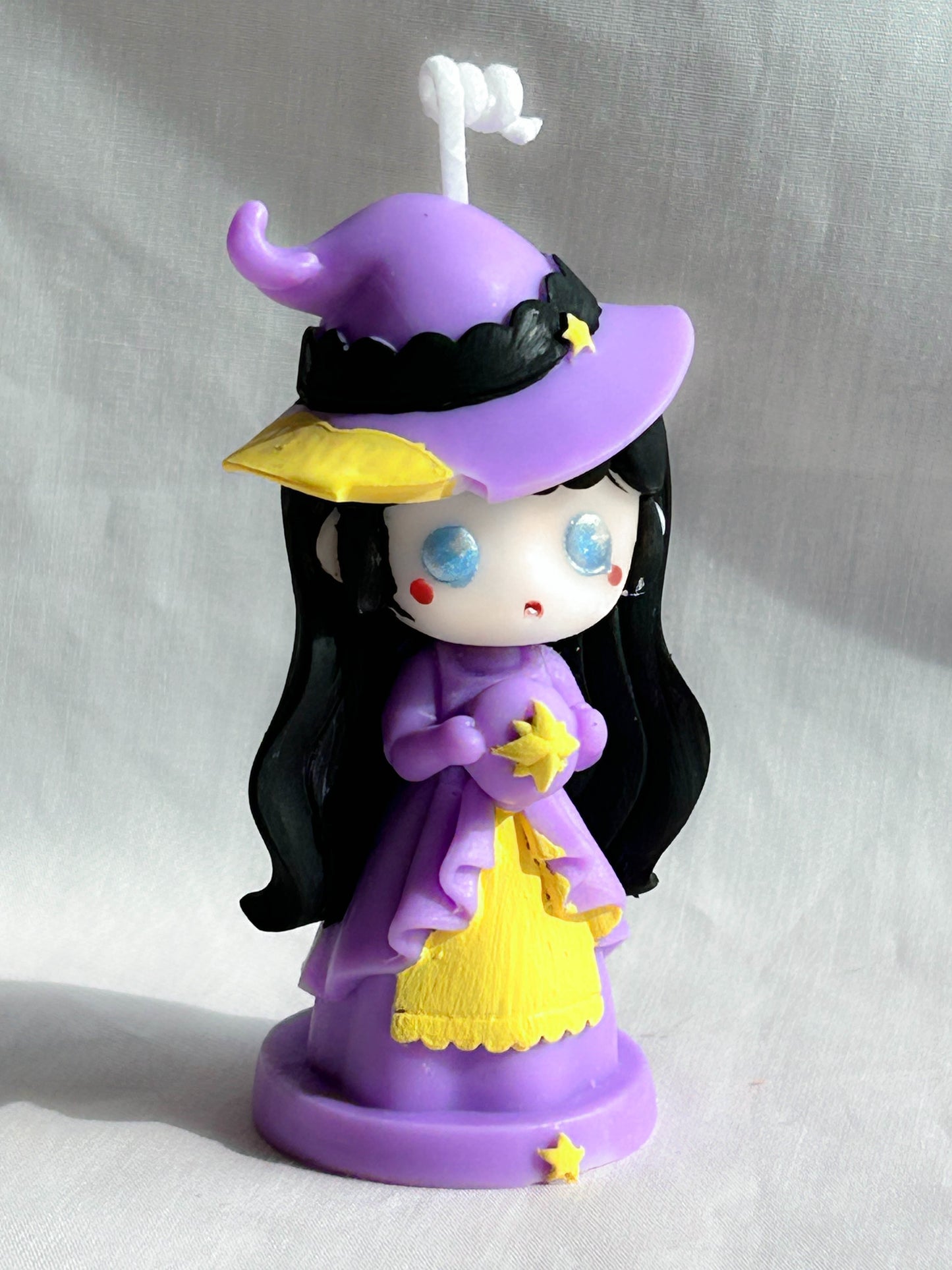 Adorable Chibi Anime Witch Halloween Scented Candle