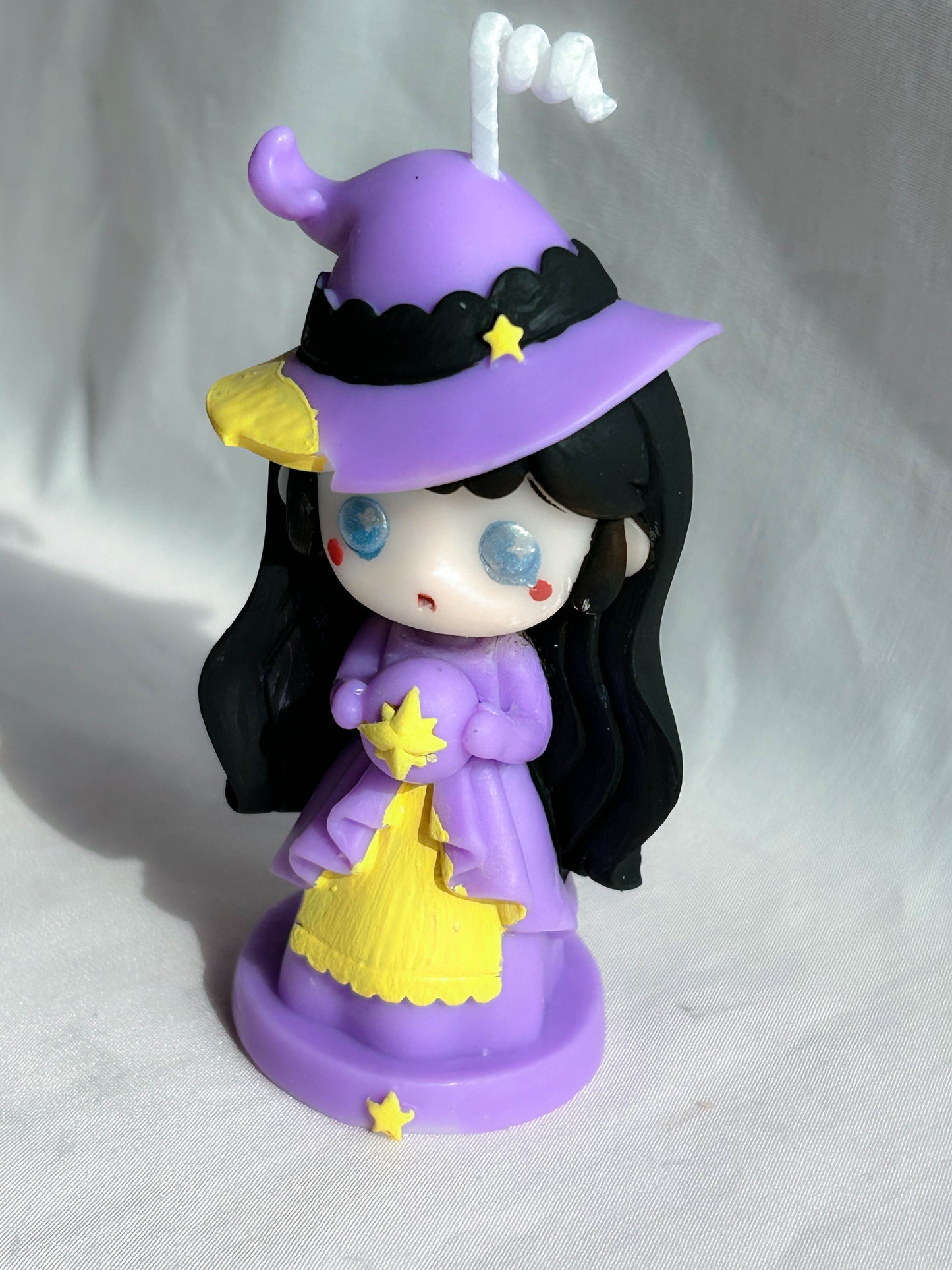 Adorable Chibi Anime Witch Halloween Scented Candle