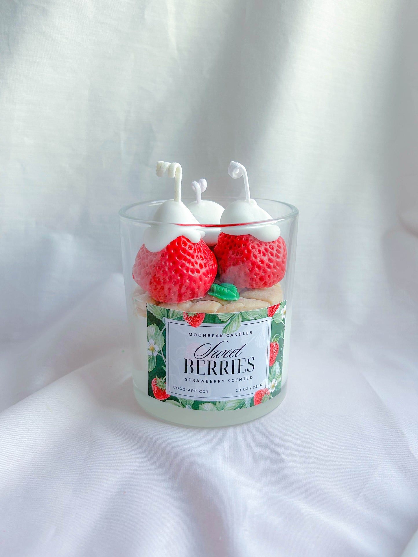 Kawaii Strawberry Pie Scented Candle