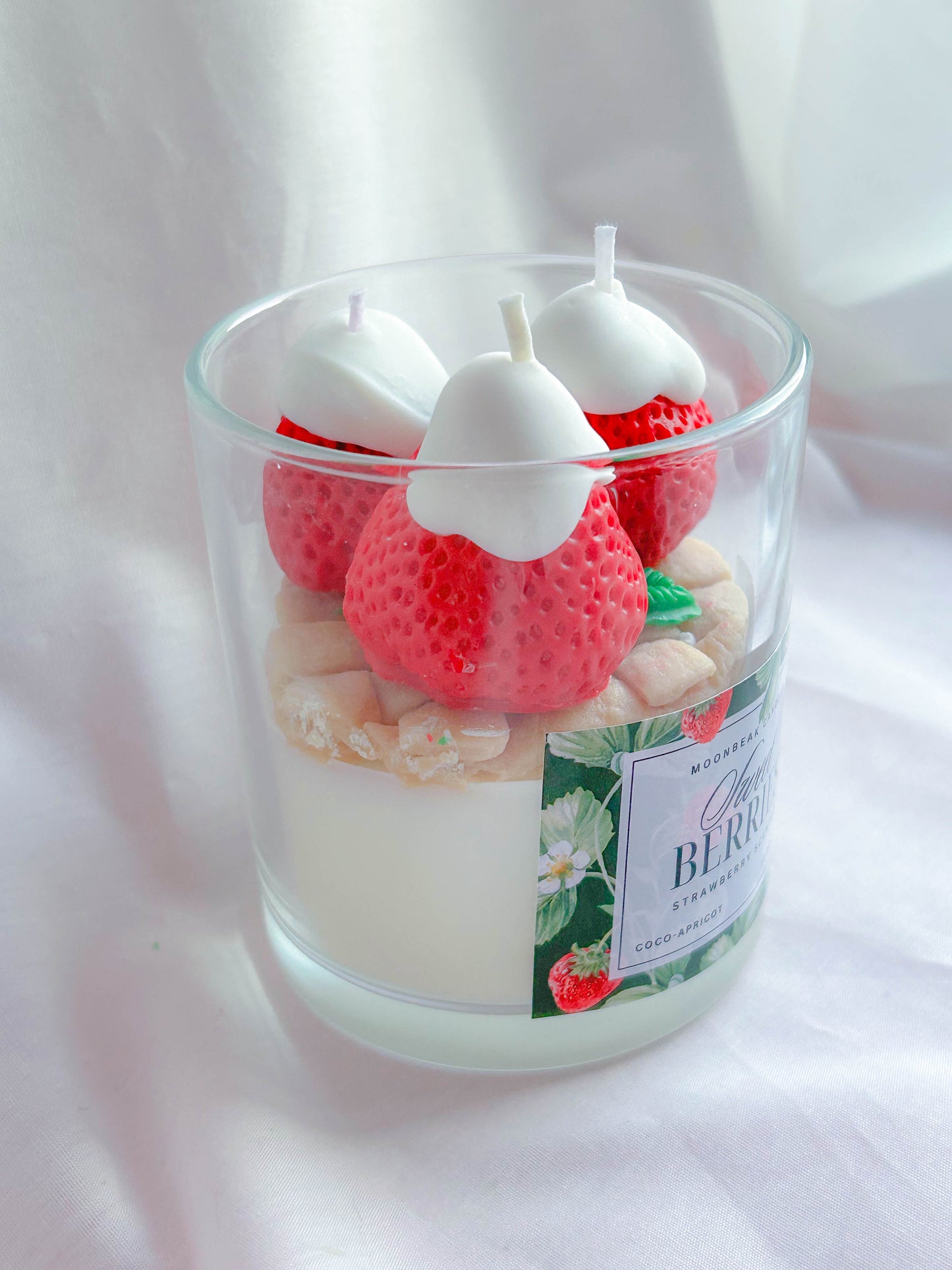 Kawaii Strawberry Pie Scented Candle