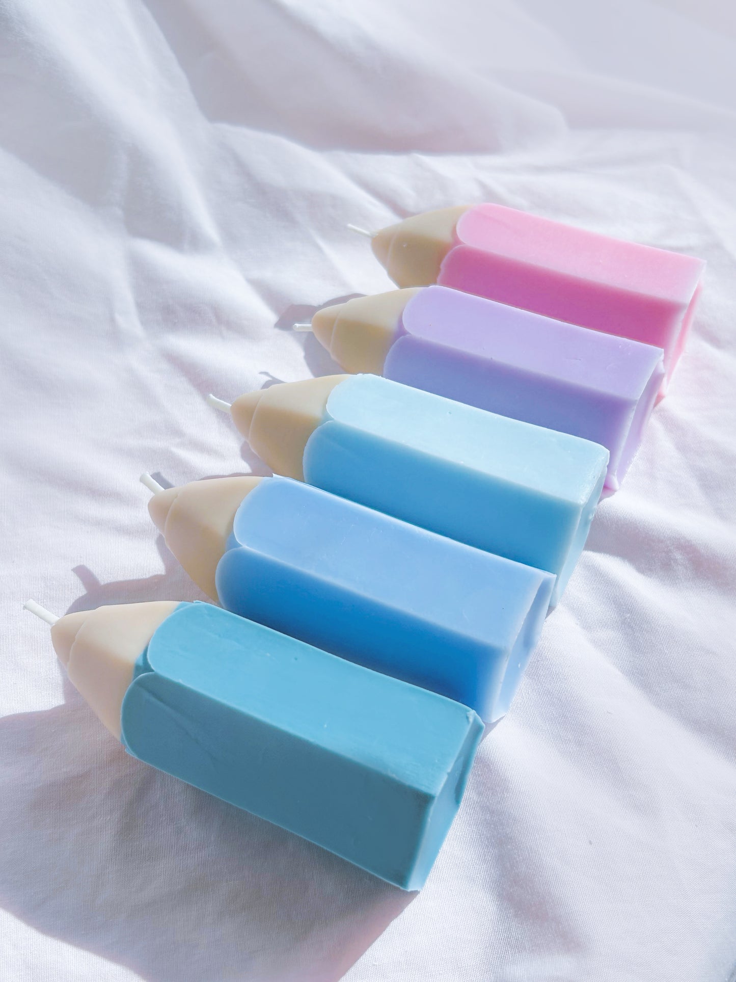 Kawaii Y2K Pastel Color Crayon Back to School Candle