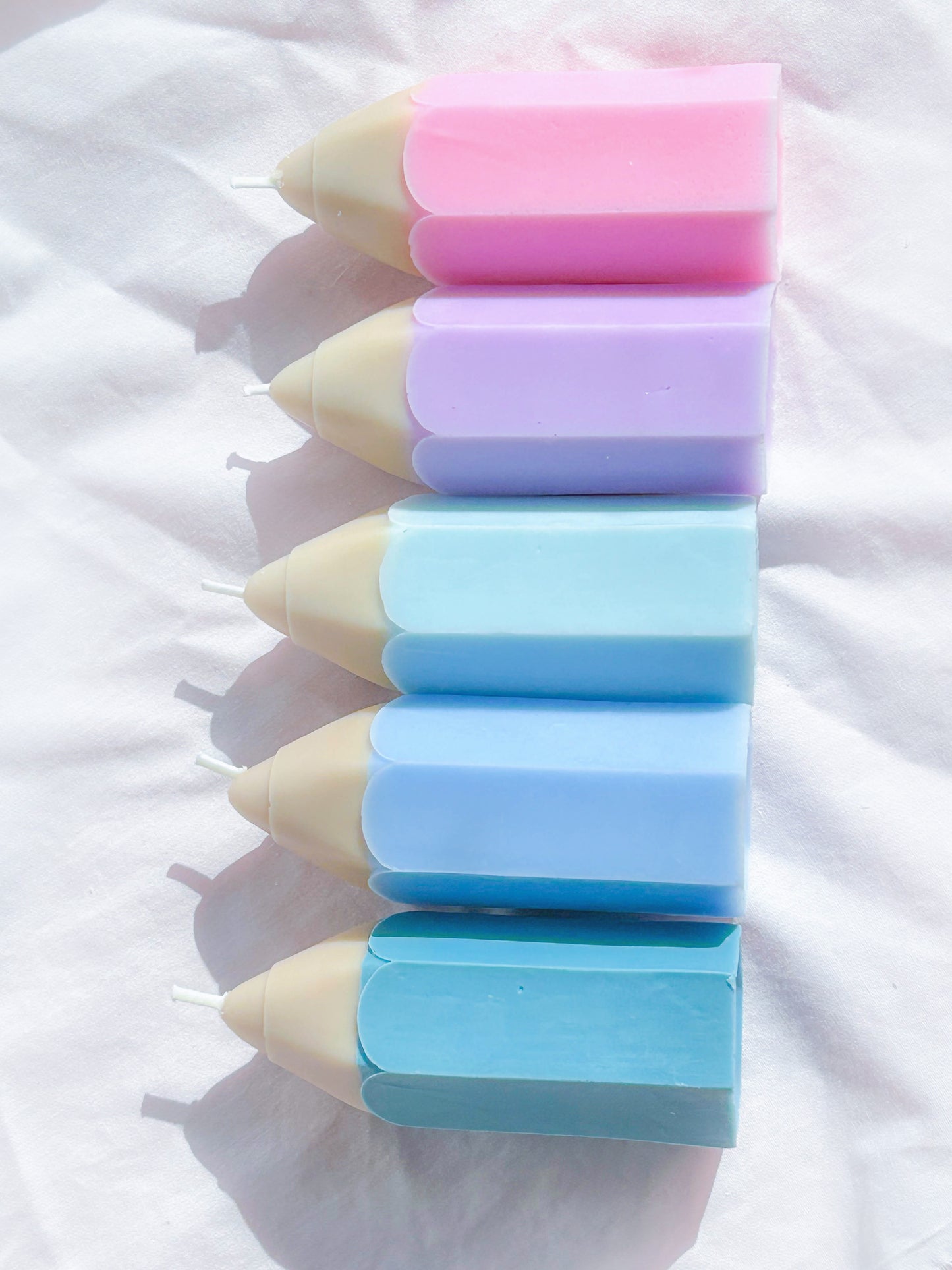 Kawaii Y2K Pastel Color Crayon Back to School Candle