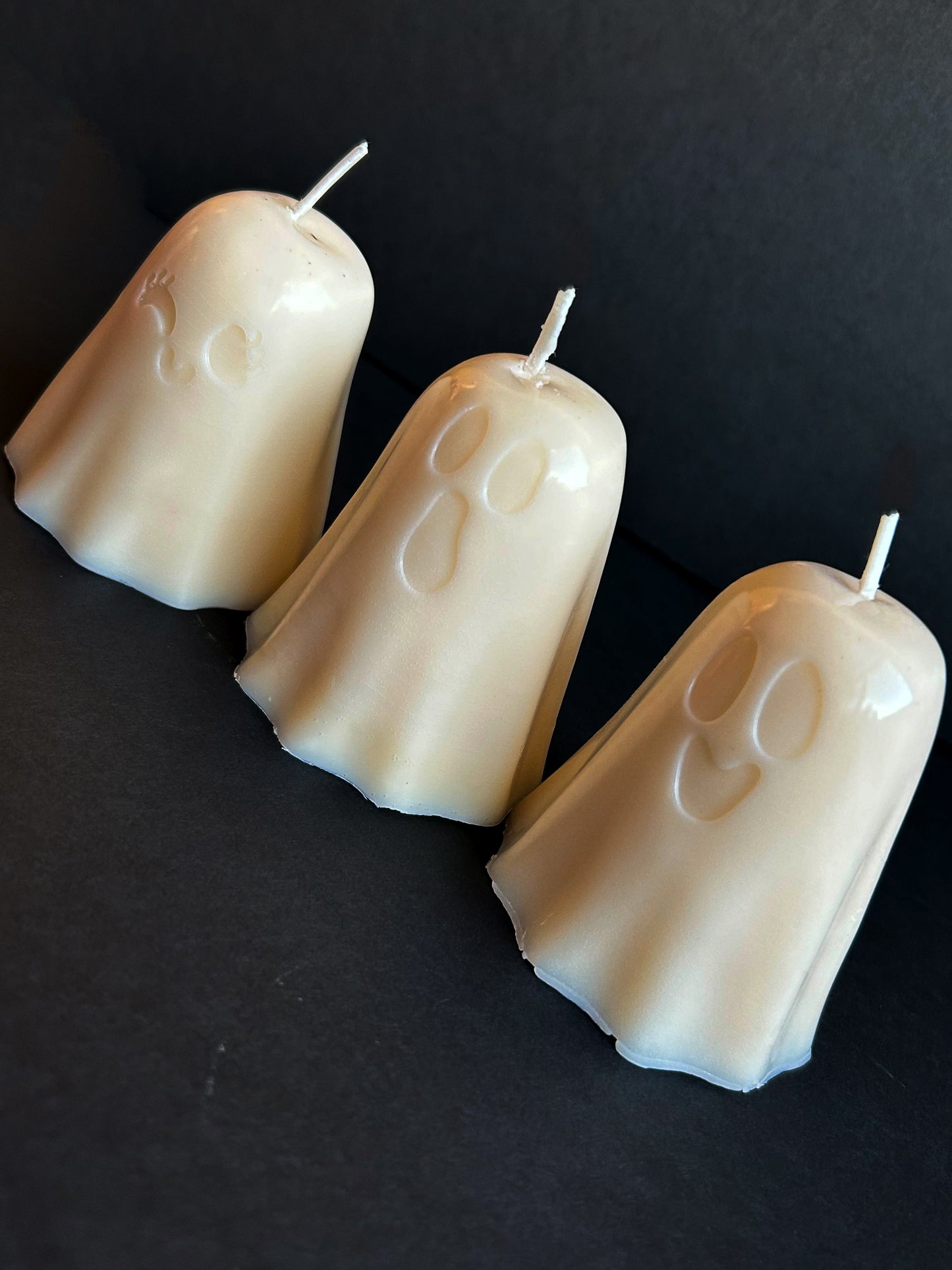 Cute Scary Mini Halloween Ghost Spooky Candle Set