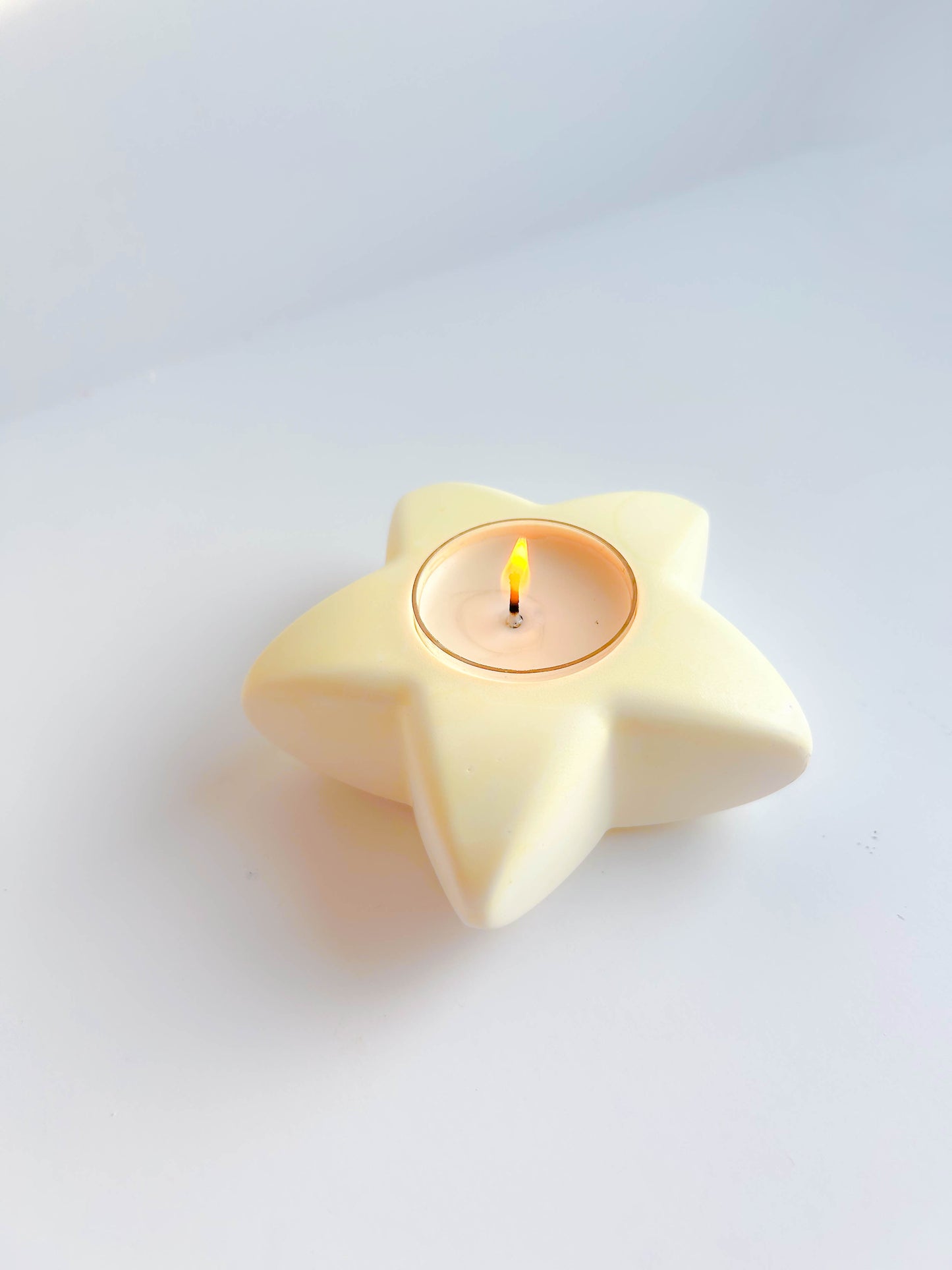 Kawaii Cute Star Shaped  Modern Minimalist Ceramic Candleholder