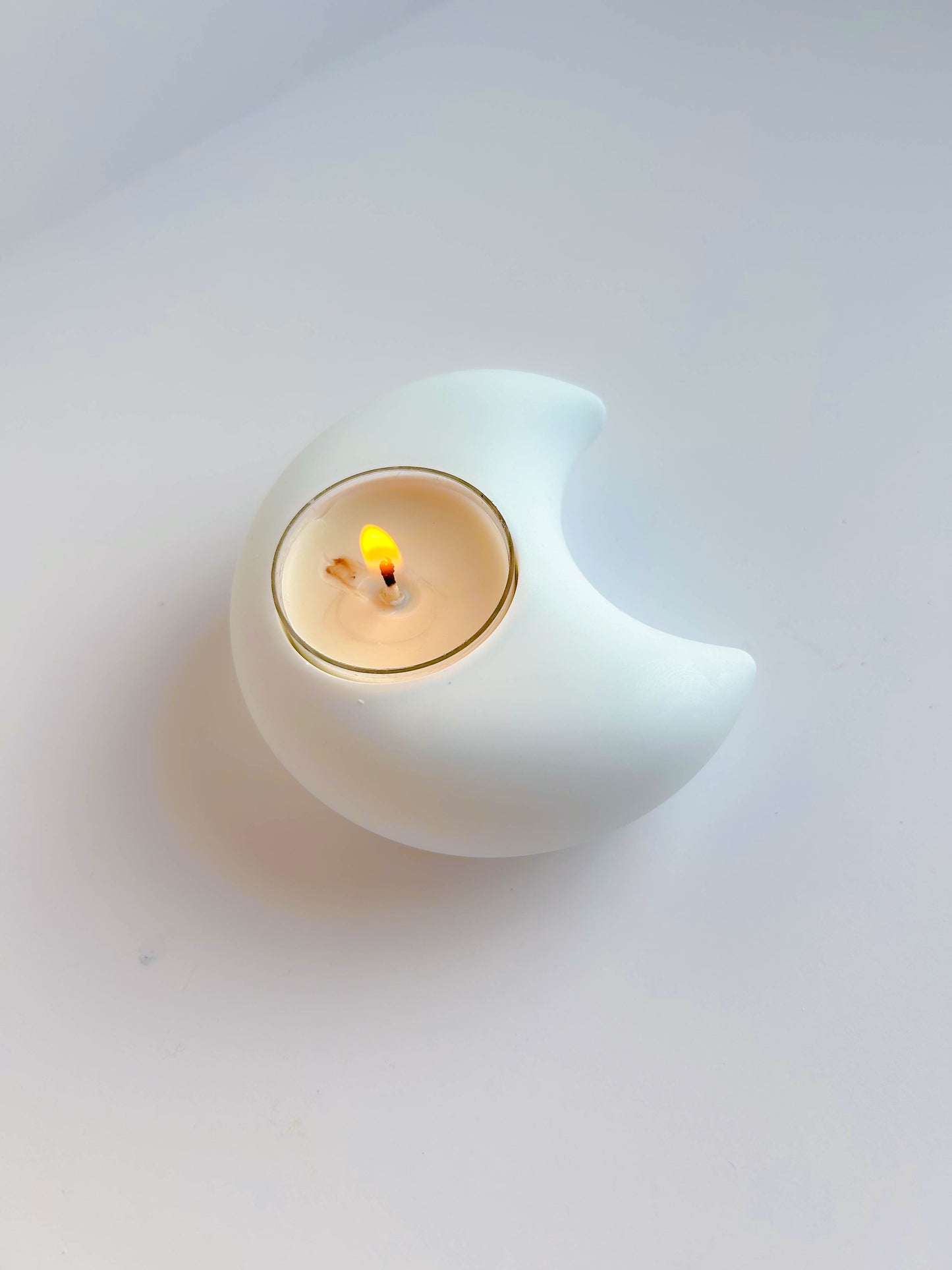 Kawaii Cute Moon Shaped  Modern Minimalist Ceramic Candleholder