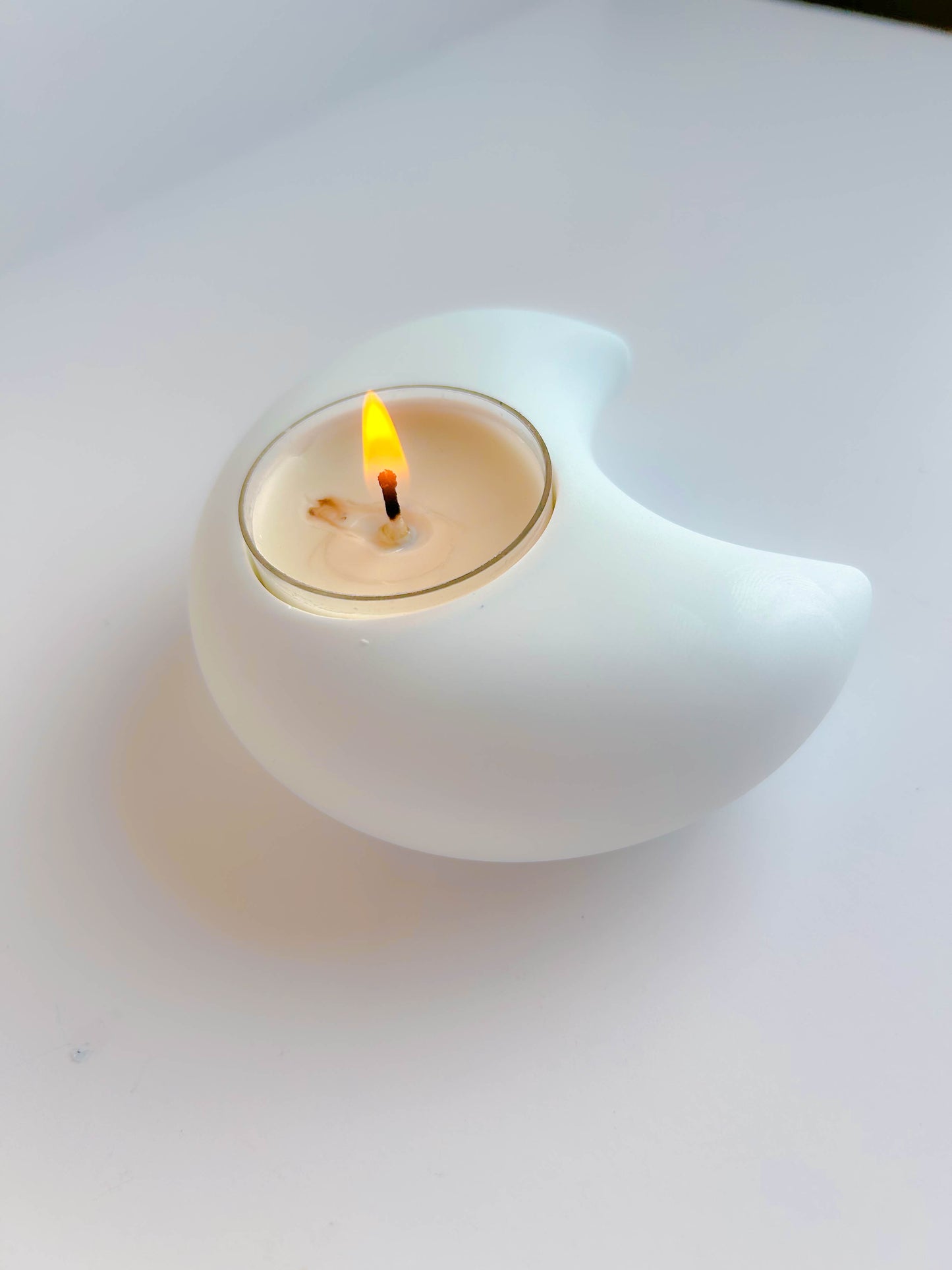 Kawaii Cute Moon Shaped  Modern Minimalist Ceramic Candleholder