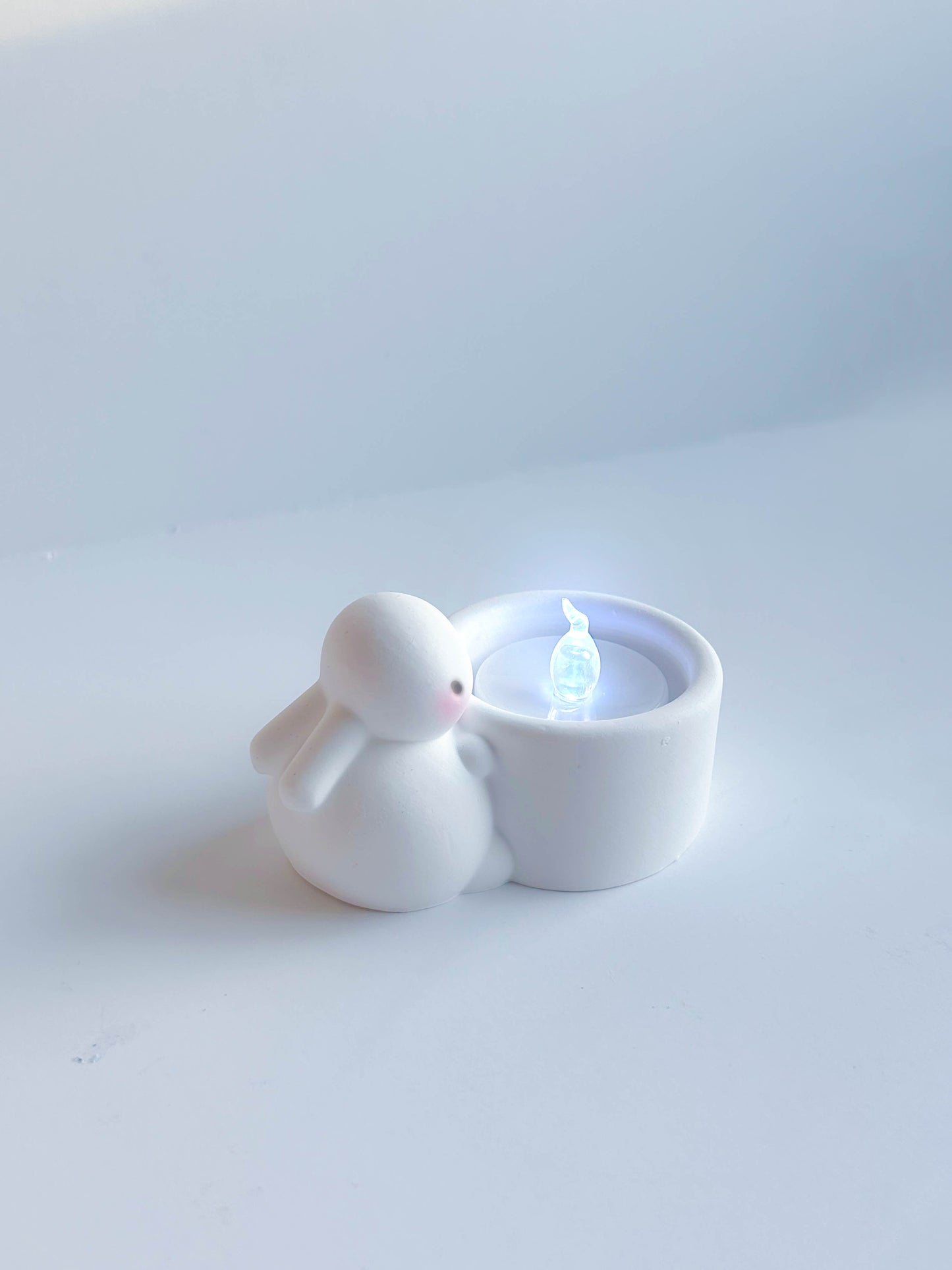 Kawaii Cute Bunny Shaped  Modern Minimalist Ceramic Candleholder