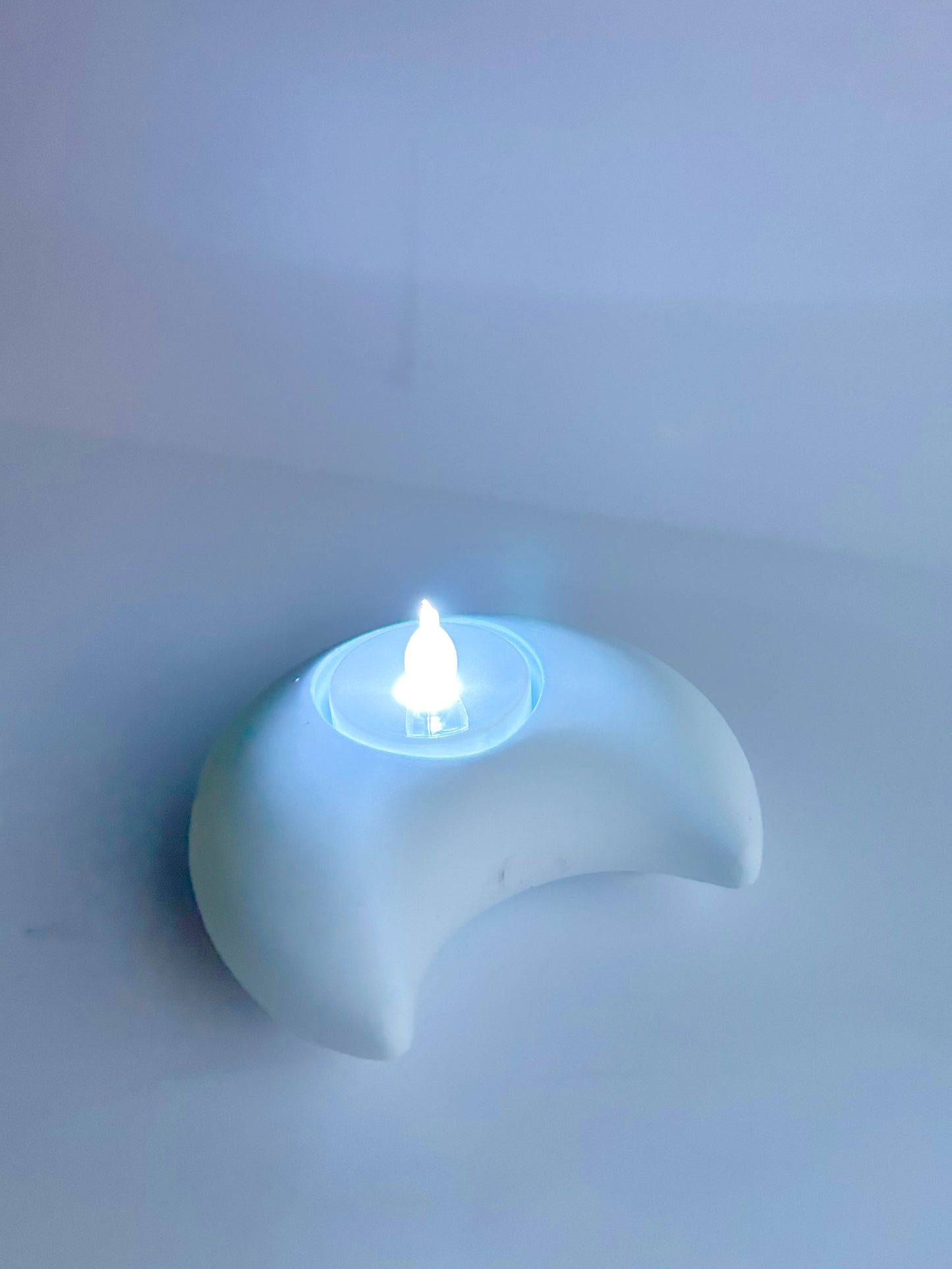 Kawaii Cute Moon Shaped  Modern Minimalist Ceramic Candleholder