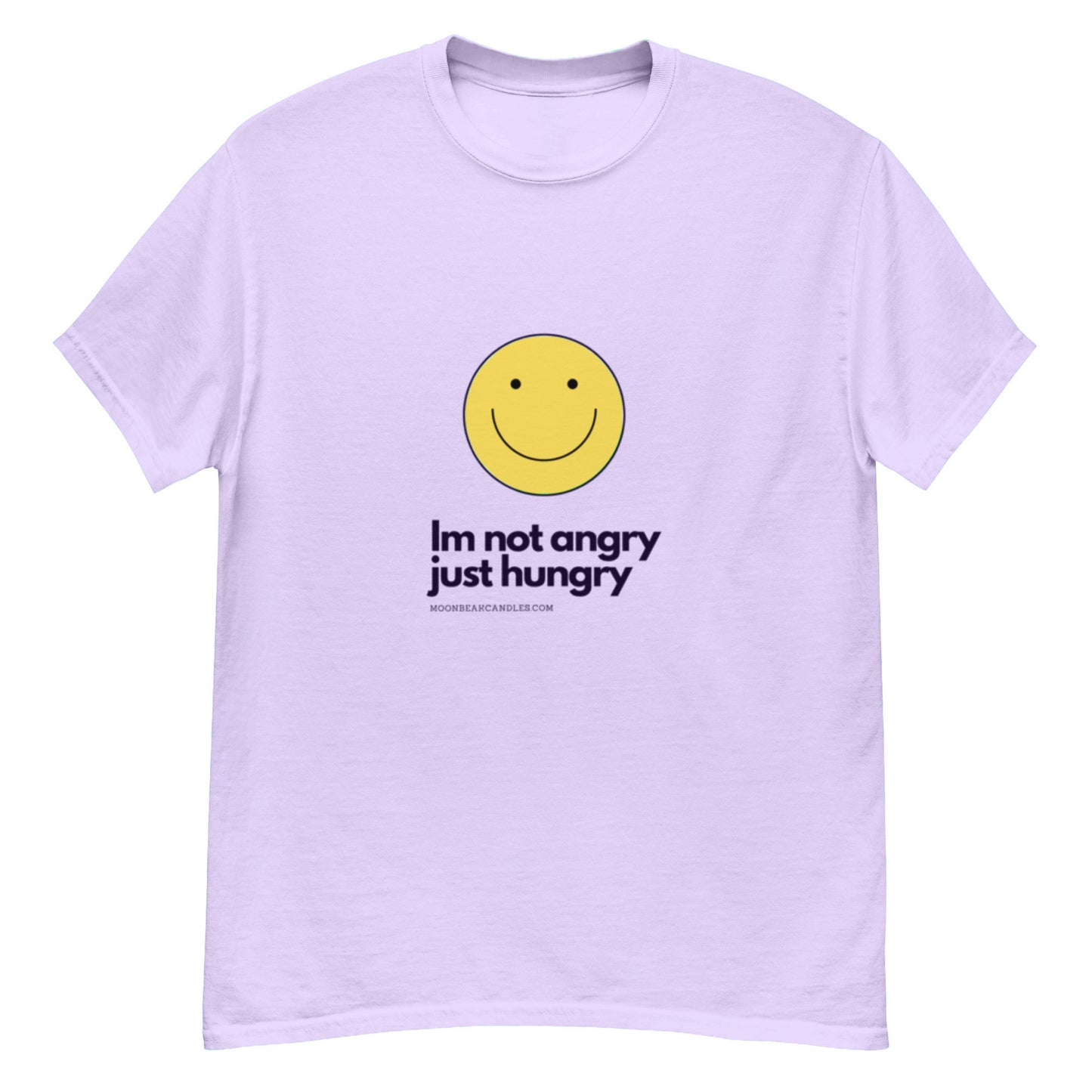 Super Funny Cute Hungry Not Angry Lavender Crop Top