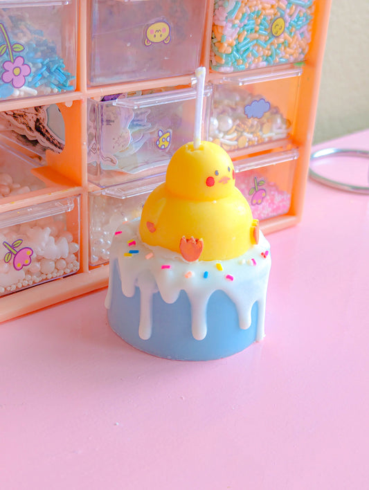 Cute Mini Chubby Duck Cake Candle