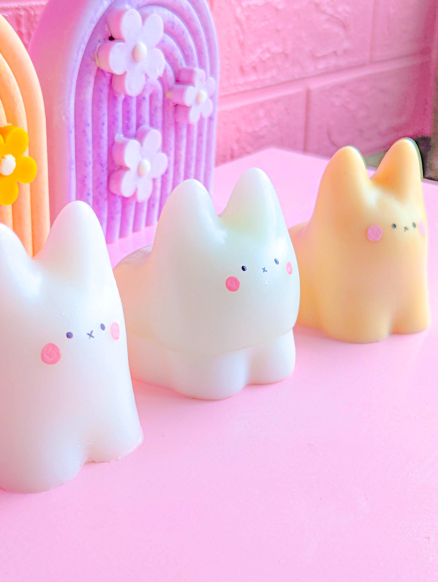 Cute Jiggly Cat Pudding Dessert Candle