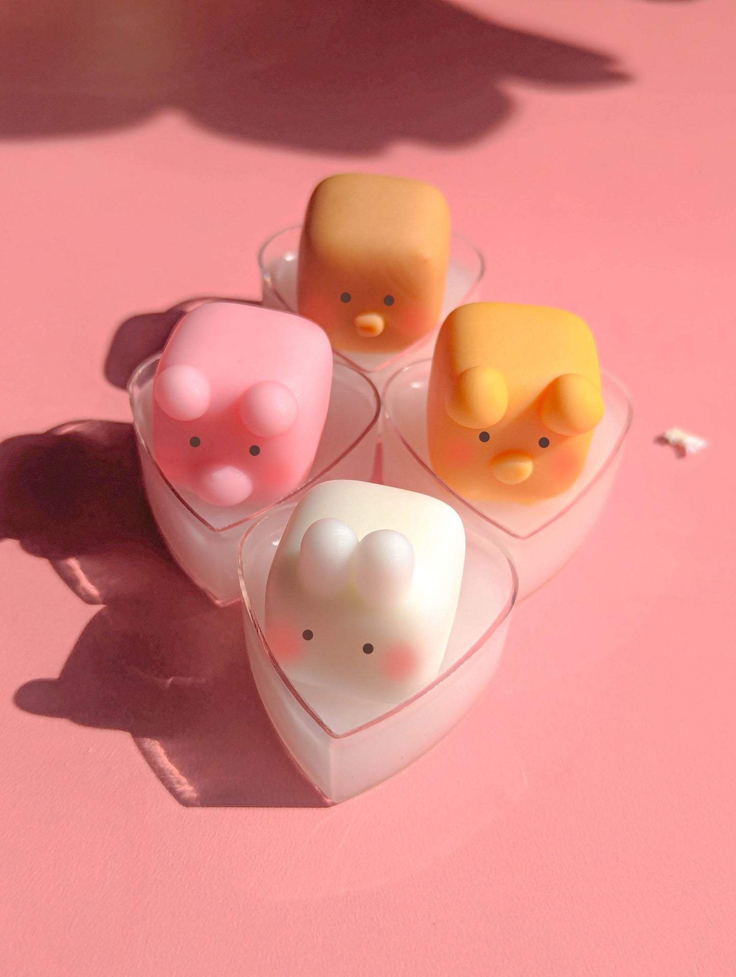 Cute Cartoon Animals Scented Tealight Set of 4