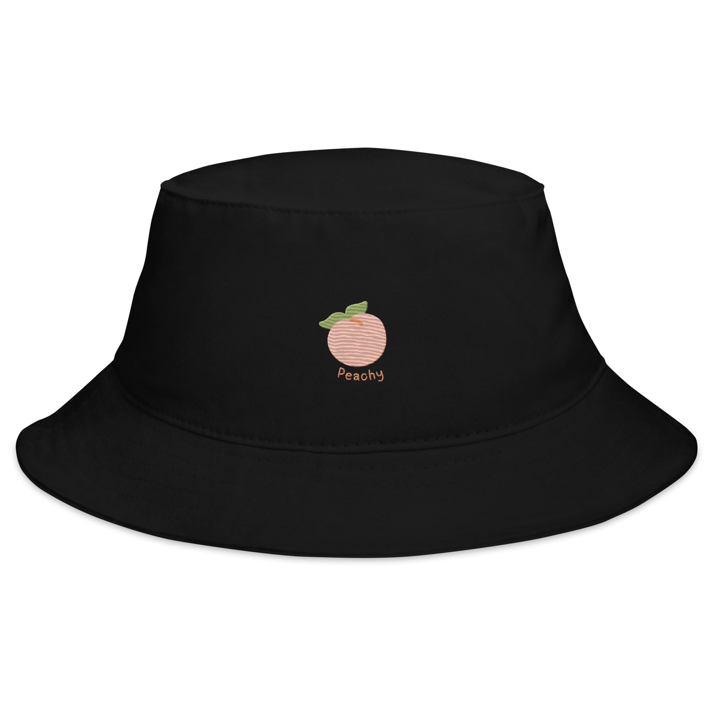 Kawaii Juicy Peach Embroidered Bucket Hat