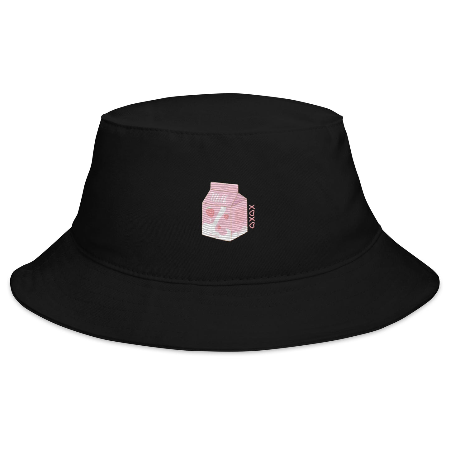 Super Cute Pink Strawberry Milk Kawaii Bucket Hat