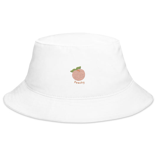 Kawaii Juicy Peach Embroidered Bucket Hat