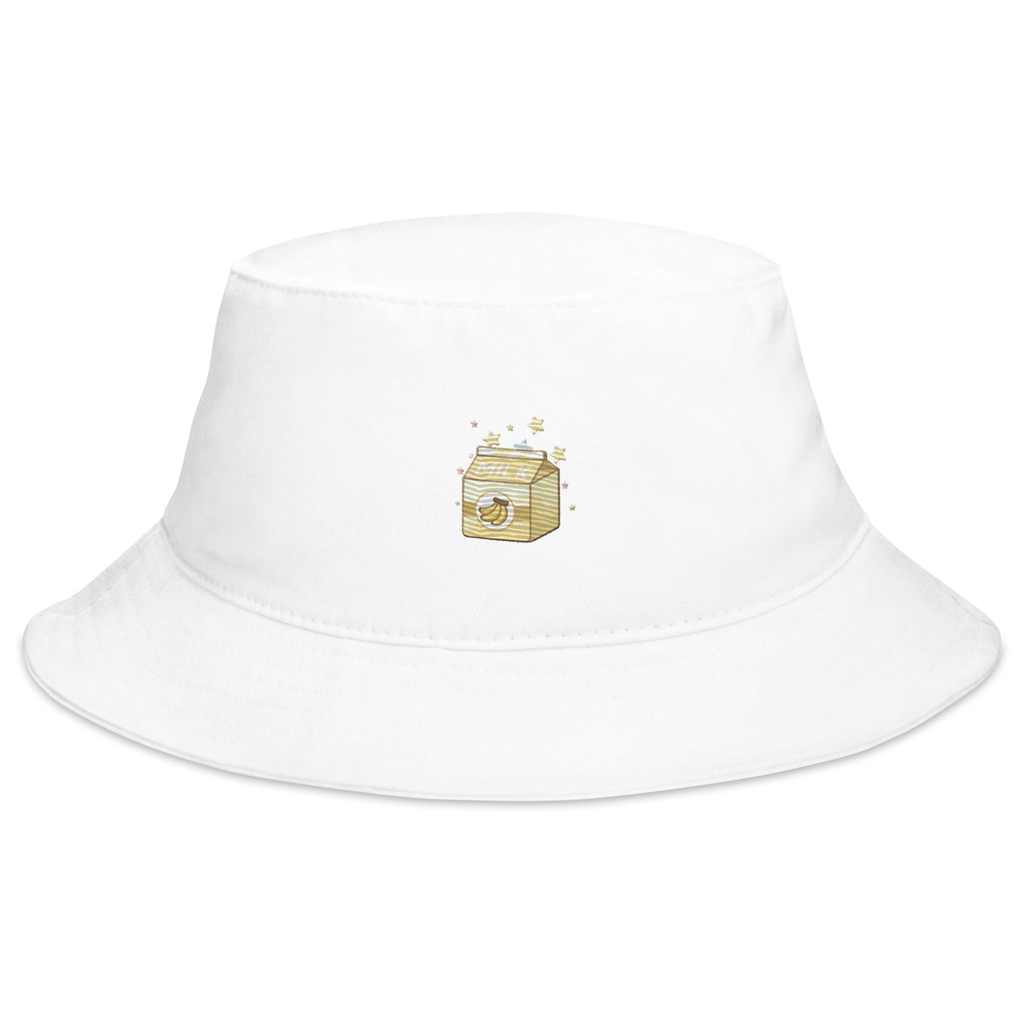 Adorable Banana Milk Carton Kawaii Doodle Bucket Hat