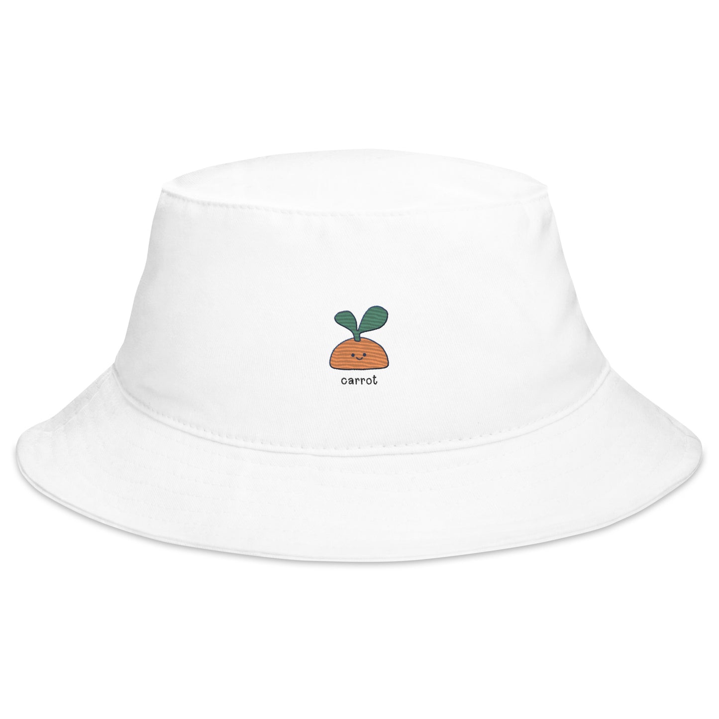 Kawaii Little Carrot Embroidered Bucket Hat