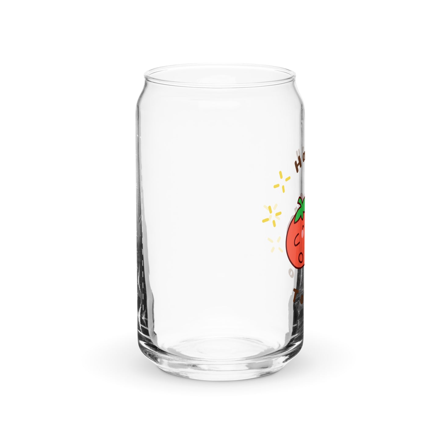 Super Cute Happy Tomatoes Kawaii Cartoon Can-shaped glass