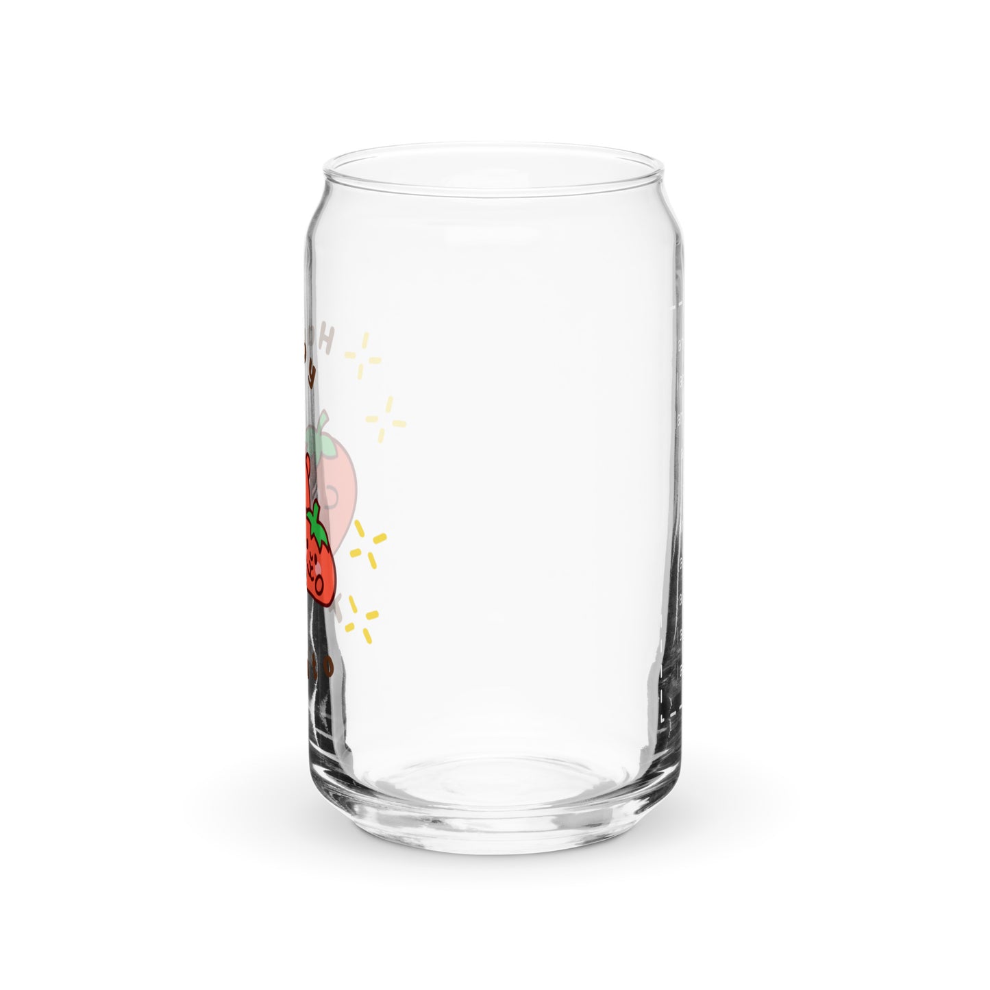 Super Cute Happy Tomatoes Kawaii Cartoon Can-shaped glass