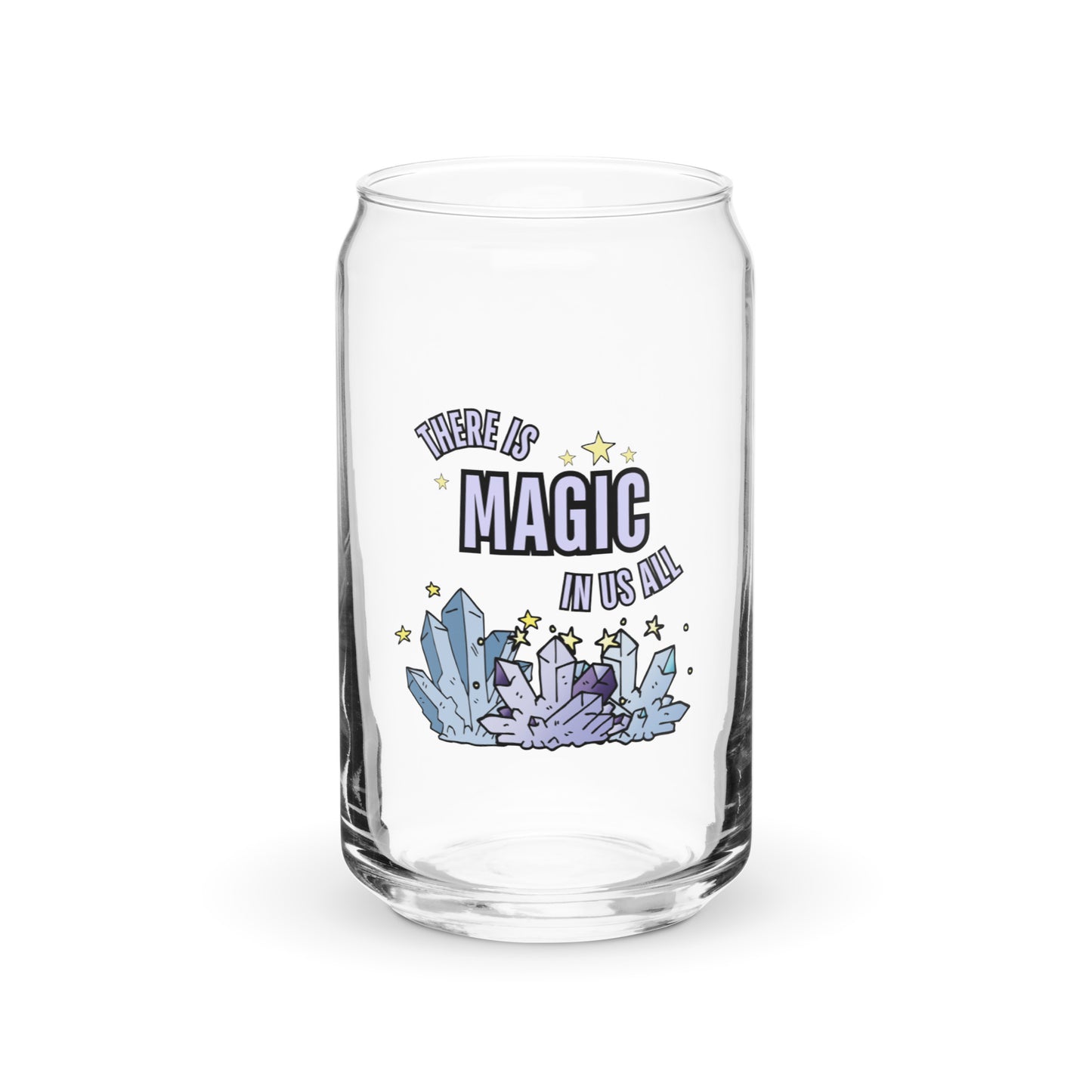 Cute Magical Crystal Witchy Halloween Vibes Can-shaped glass