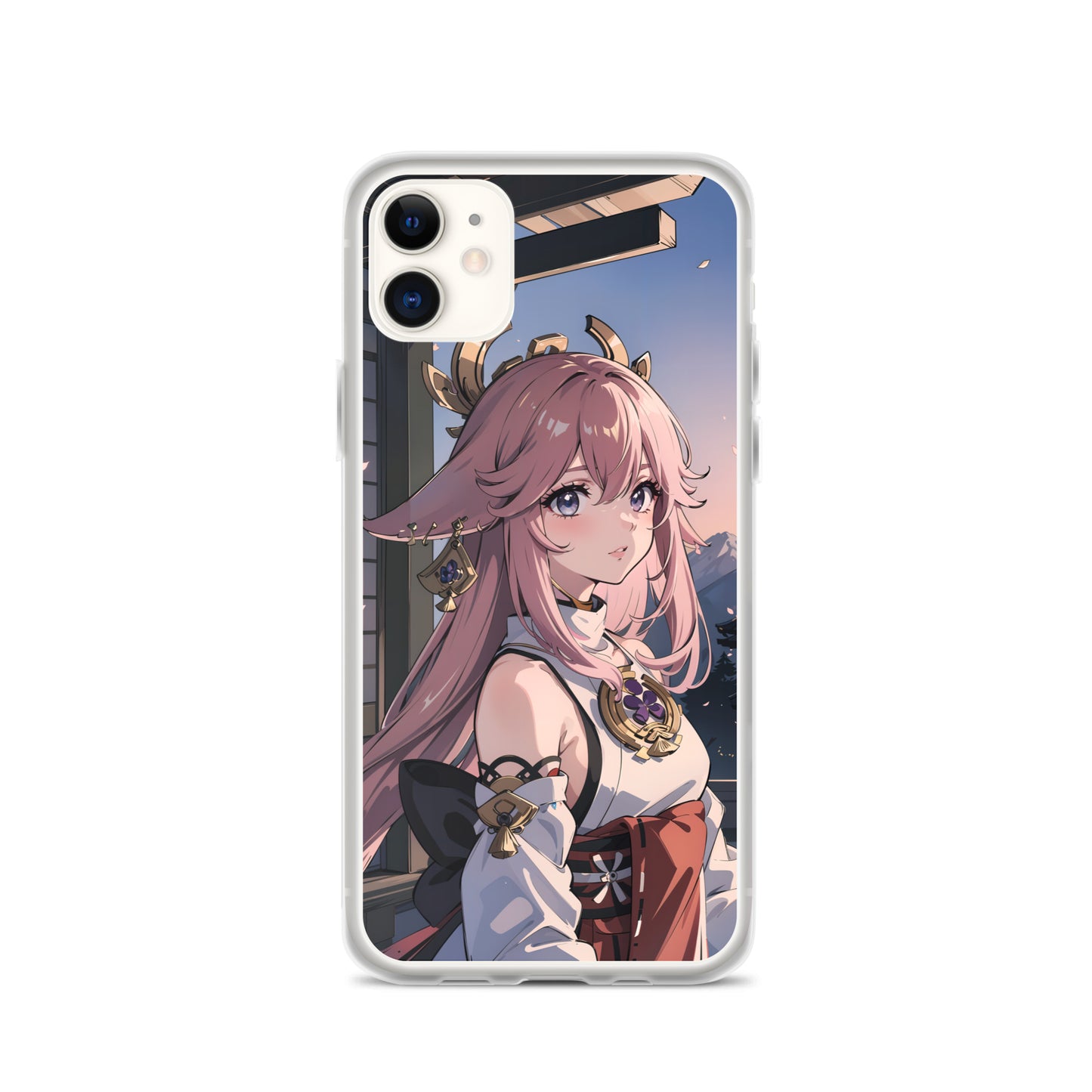 Kawaii Yae Miko Genshin Clear Case for iPhone®