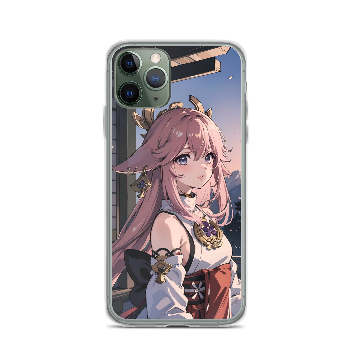 Kawaii Yae Miko Genshin Clear Case for iPhone®