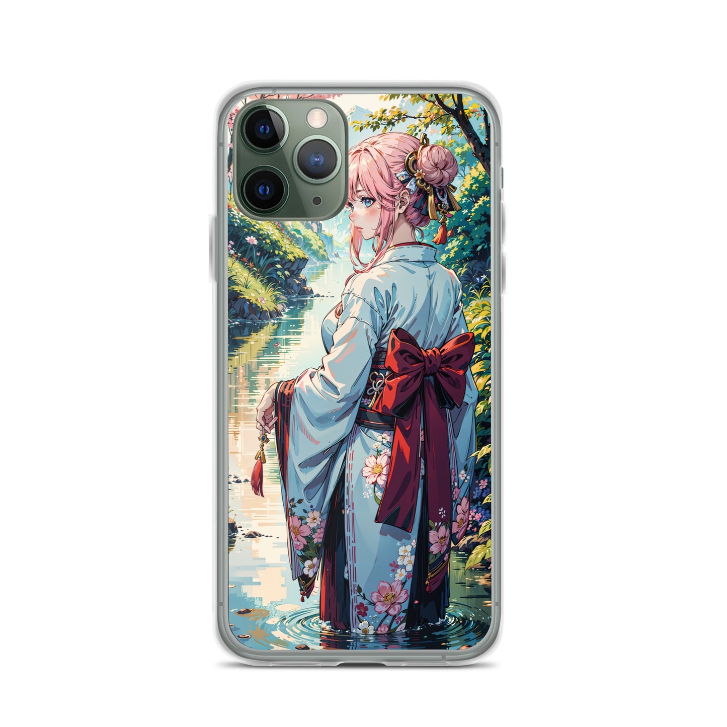 Kawaii Kimono Yae Miko Genshin Clear Case for iPhone®