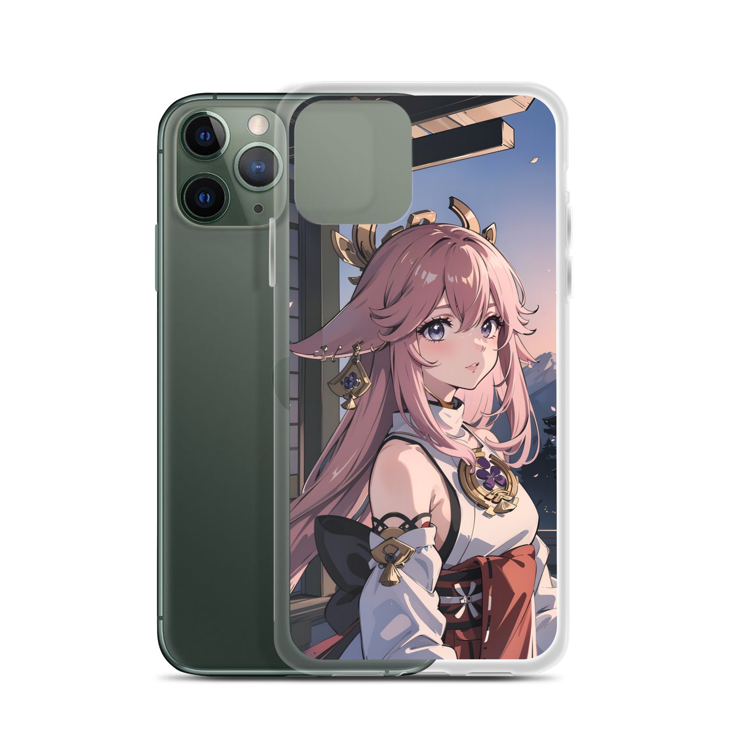 Kawaii Yae Miko Genshin Clear Case for iPhone®