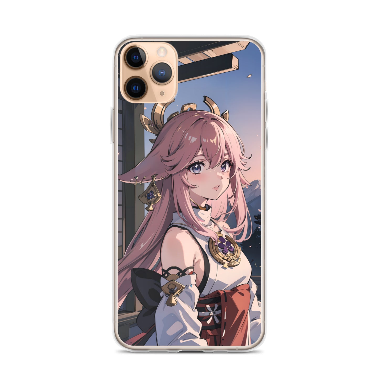 Kawaii Yae Miko Genshin Clear Case for iPhone®