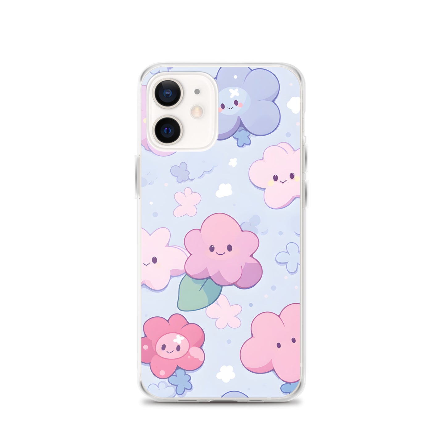 Kawaii Cute Anime Flowers Clear Case for iPhone®