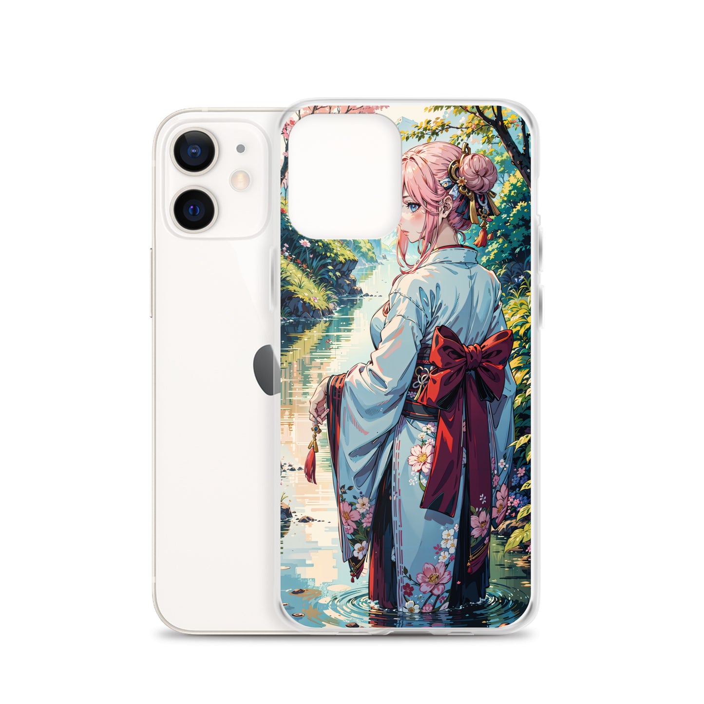 Kawaii Kimono Yae Miko Genshin Clear Case for iPhone®