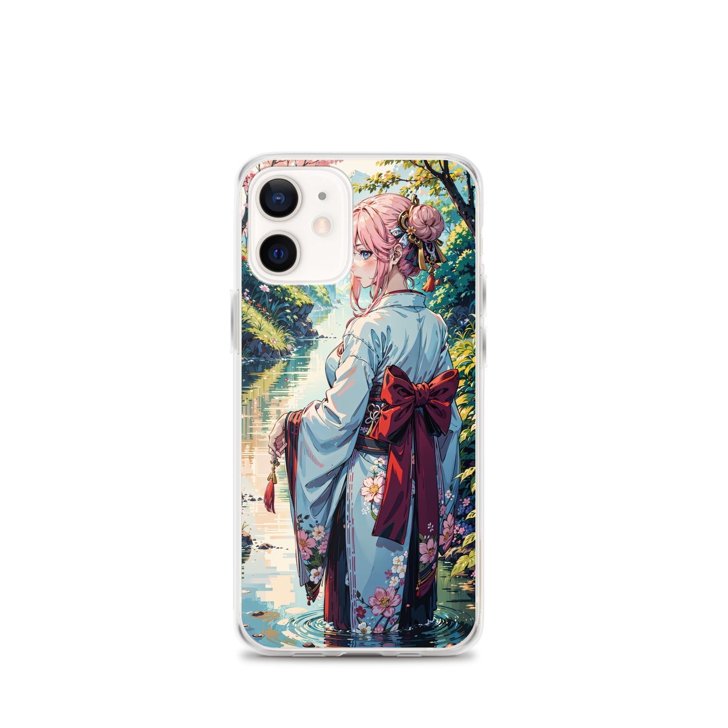 Kawaii Kimono Yae Miko Genshin Clear Case for iPhone®