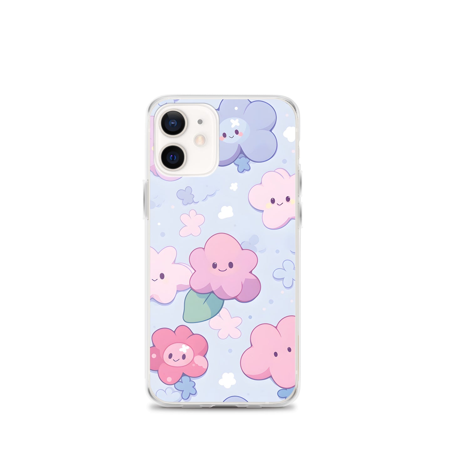 Kawaii Cute Anime Flowers Clear Case for iPhone®