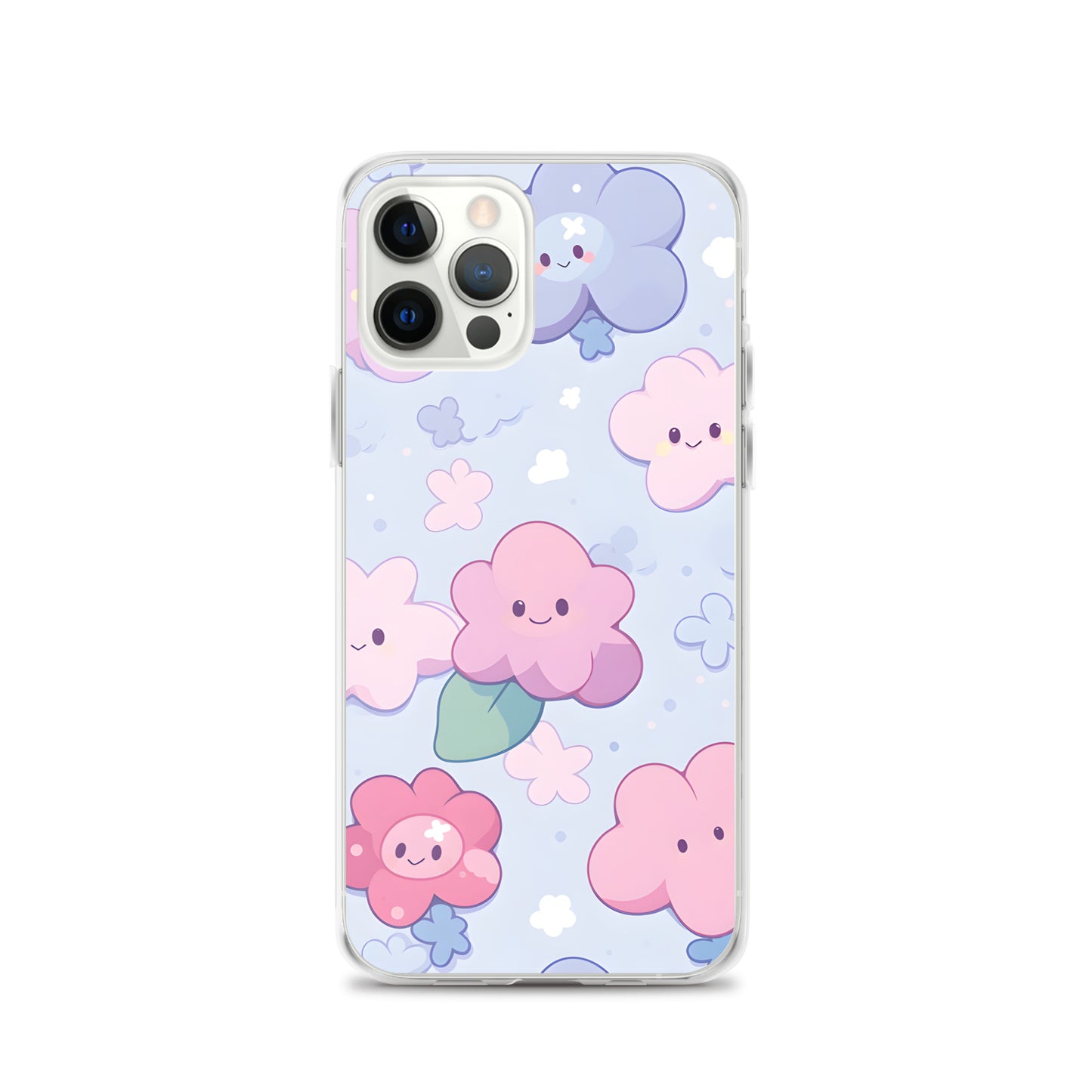 Kawaii Cute Anime Flowers Clear Case for iPhone®