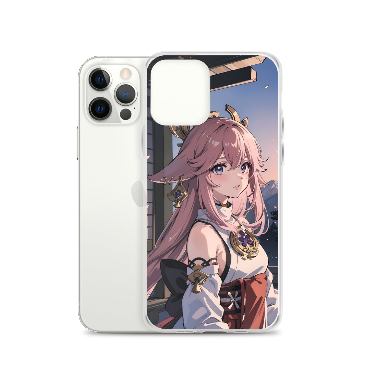 Kawaii Yae Miko Genshin Clear Case for iPhone®