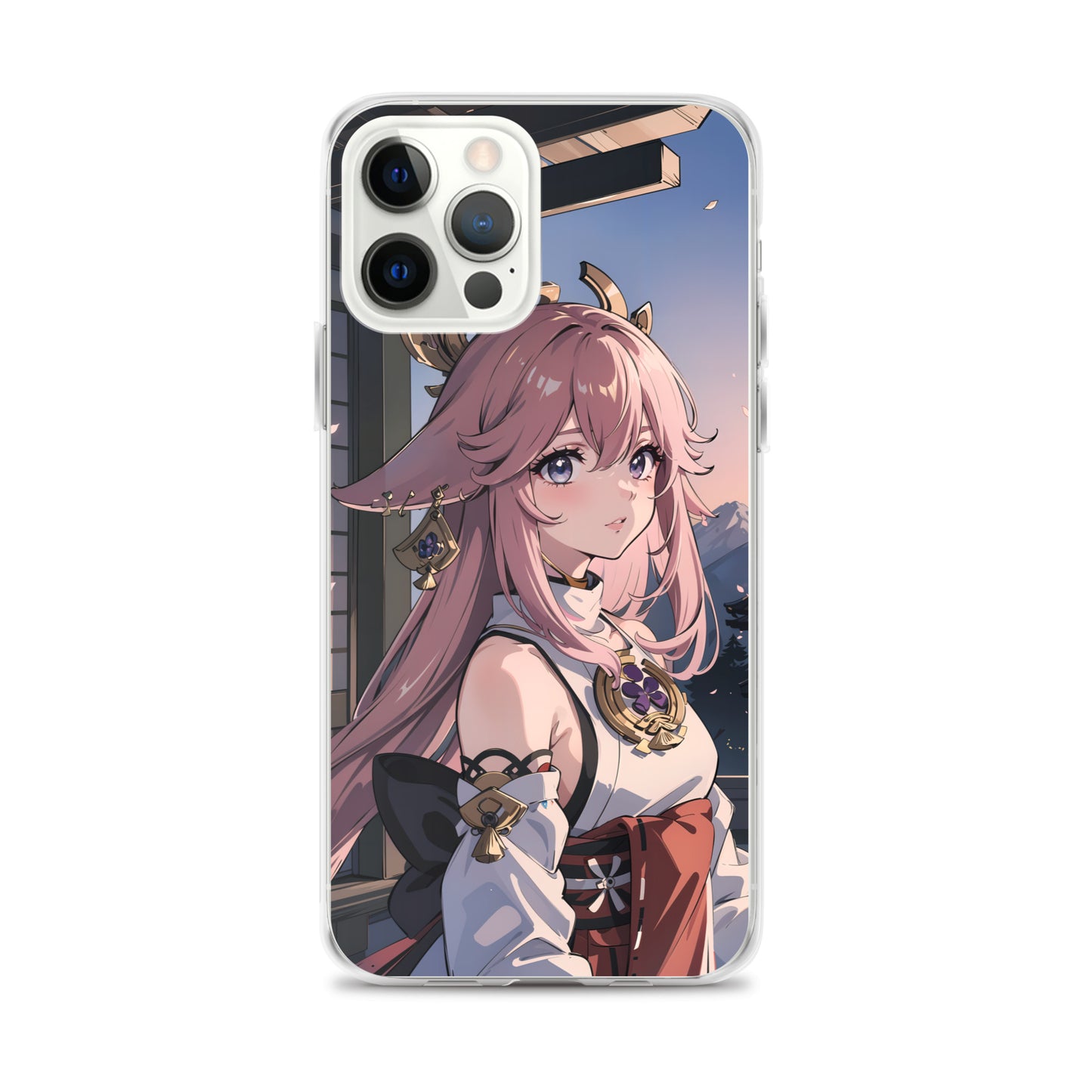 Kawaii Yae Miko Genshin Clear Case for iPhone®