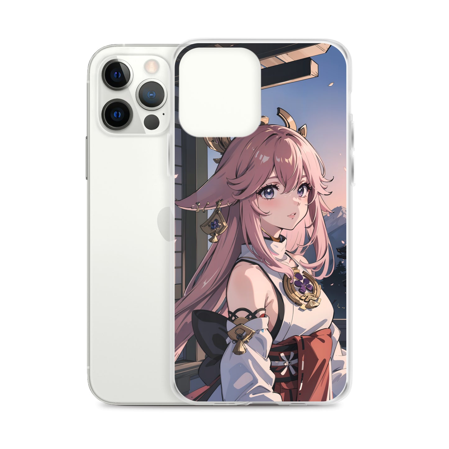 Kawaii Yae Miko Genshin Clear Case for iPhone®