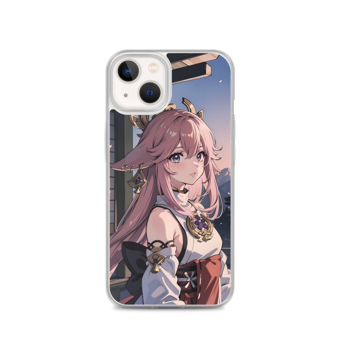 Kawaii Yae Miko Genshin Clear Case for iPhone®