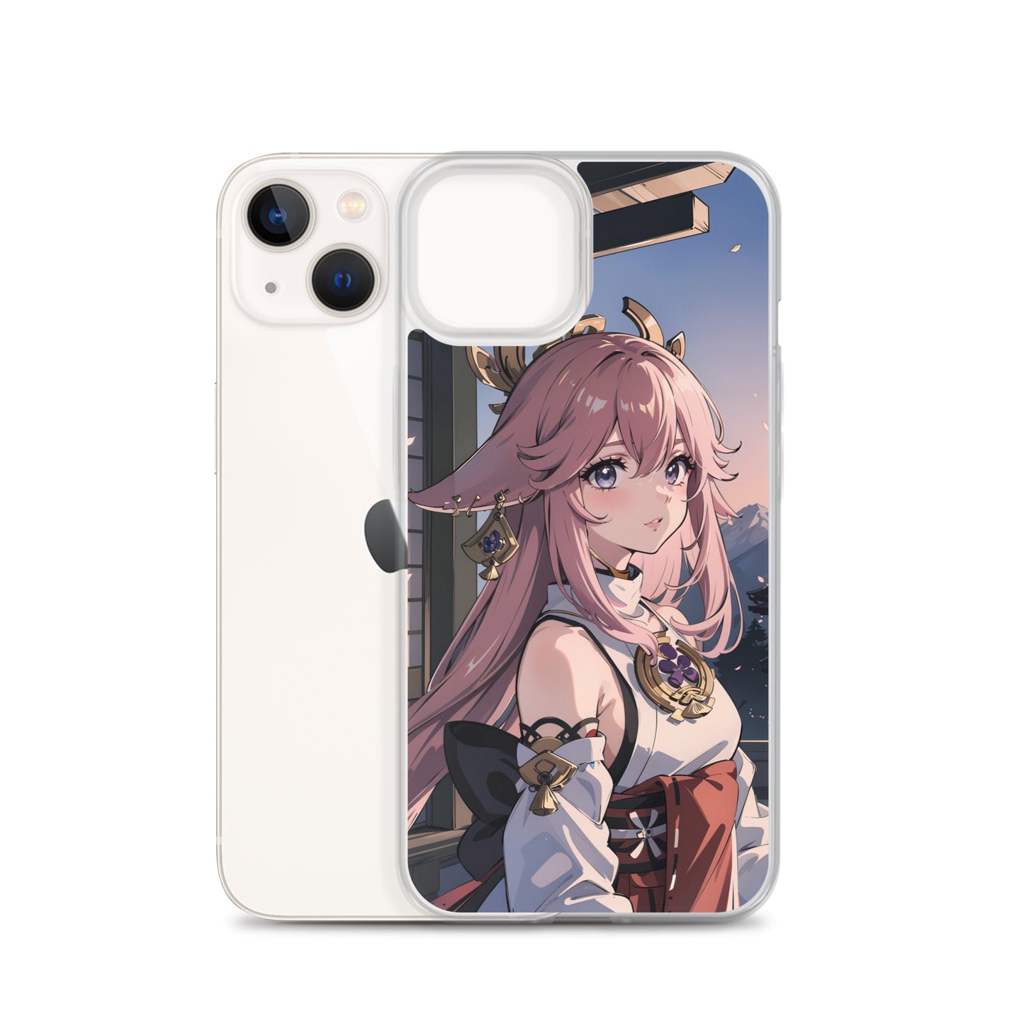 Kawaii Yae Miko Genshin Clear Case for iPhone®