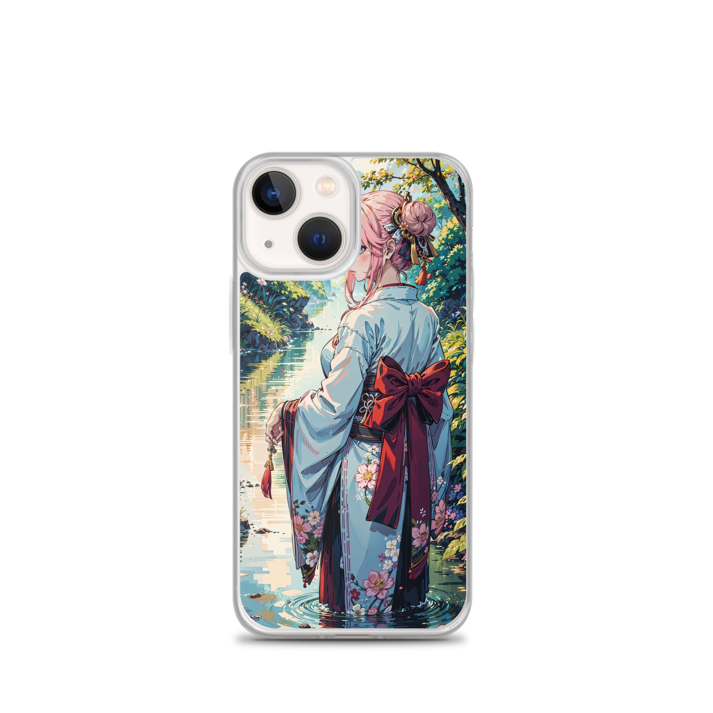 Kawaii Kimono Yae Miko Genshin Clear Case for iPhone®