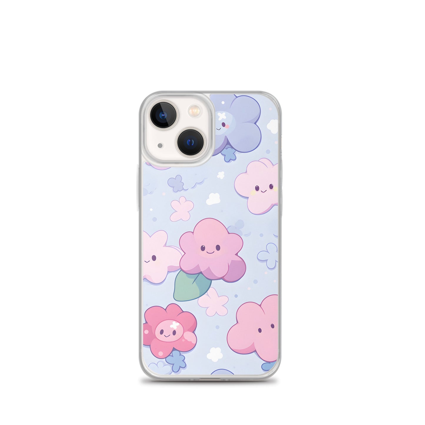 Kawaii Cute Anime Flowers Clear Case for iPhone®